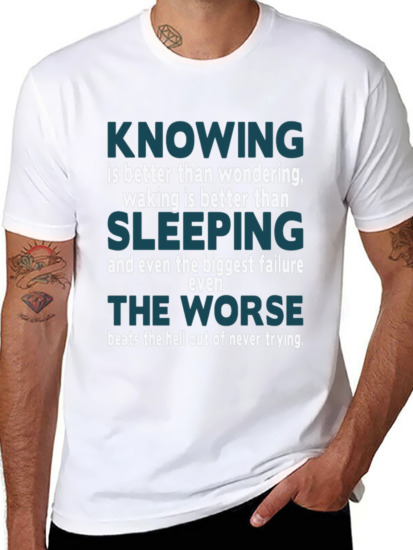 Motivational Knowing Is Better Than Wondering T-Shirt