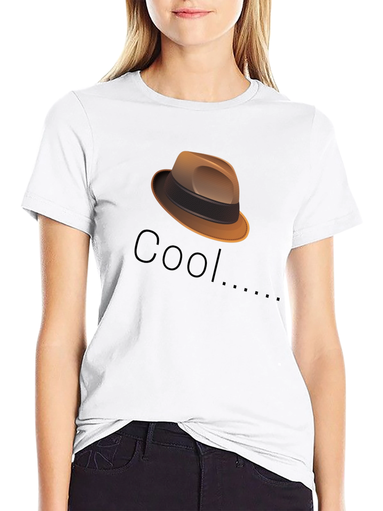 Cool Fedora Graphic Tee - Stylish Black T-Shirt