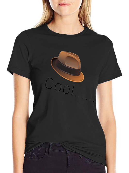 Cool Fedora Graphic Tee - Stylish Black T-Shirt