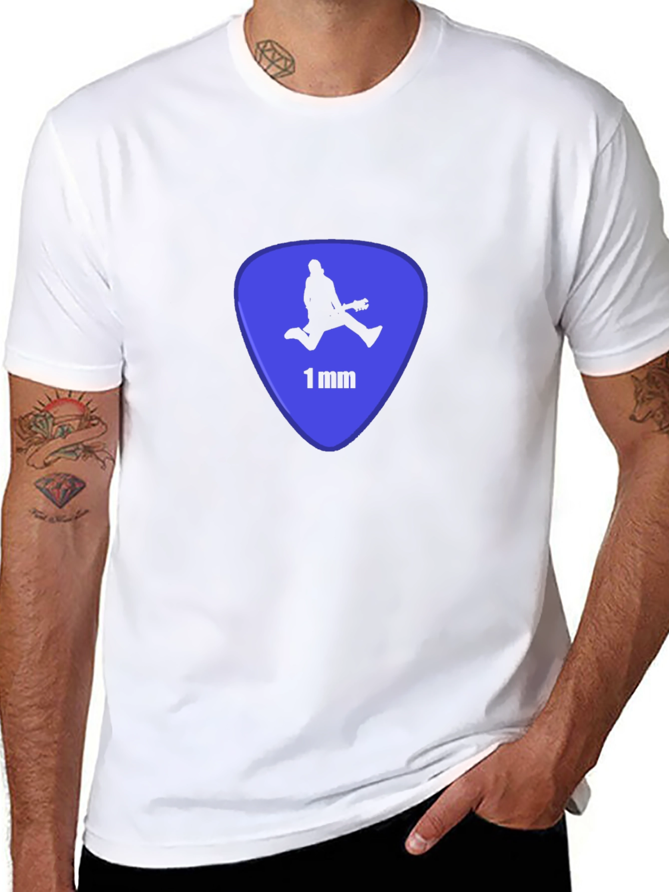 Cool Guitar Pick T-Shirt - Black