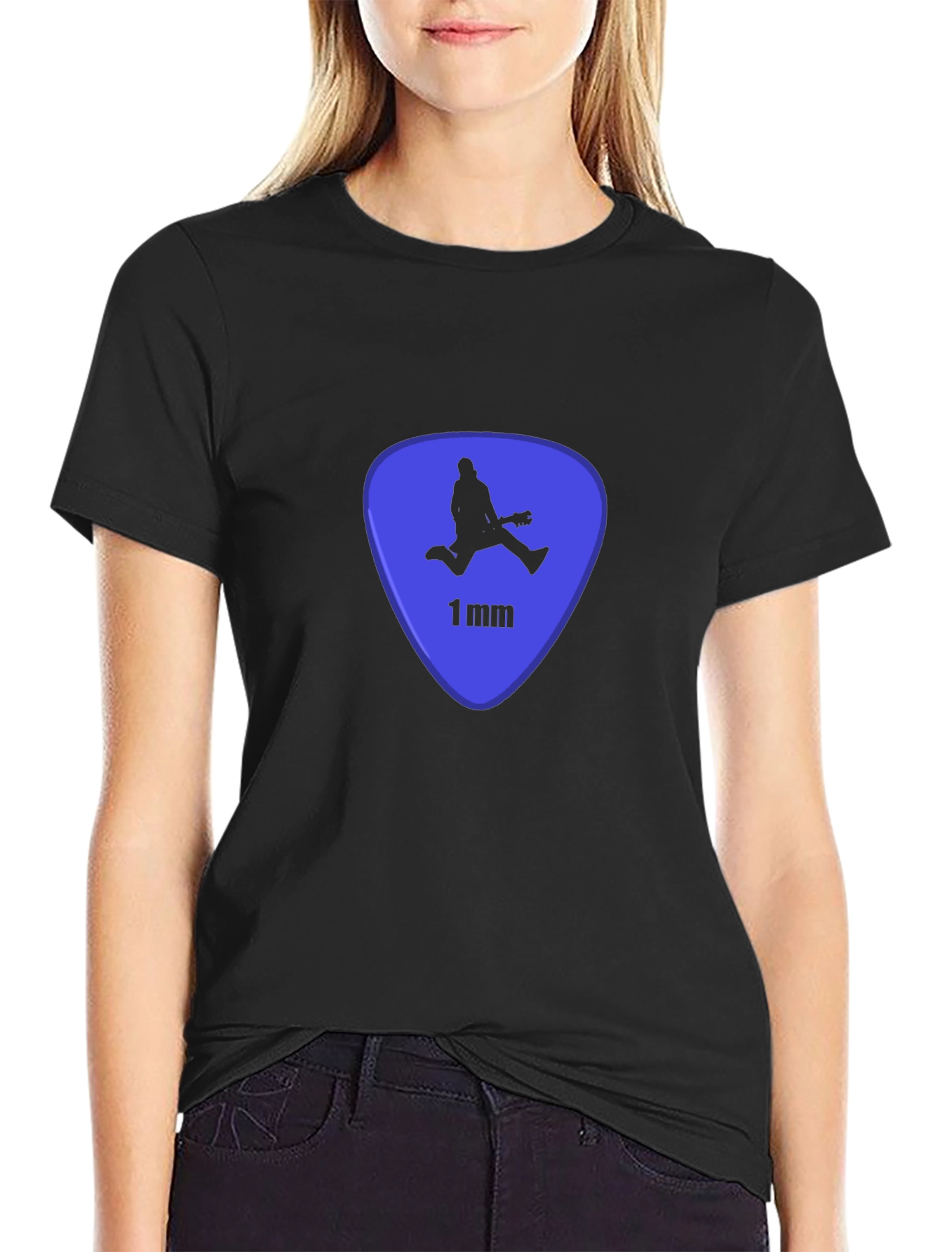 Cool Guitar Pick T-Shirt - Black