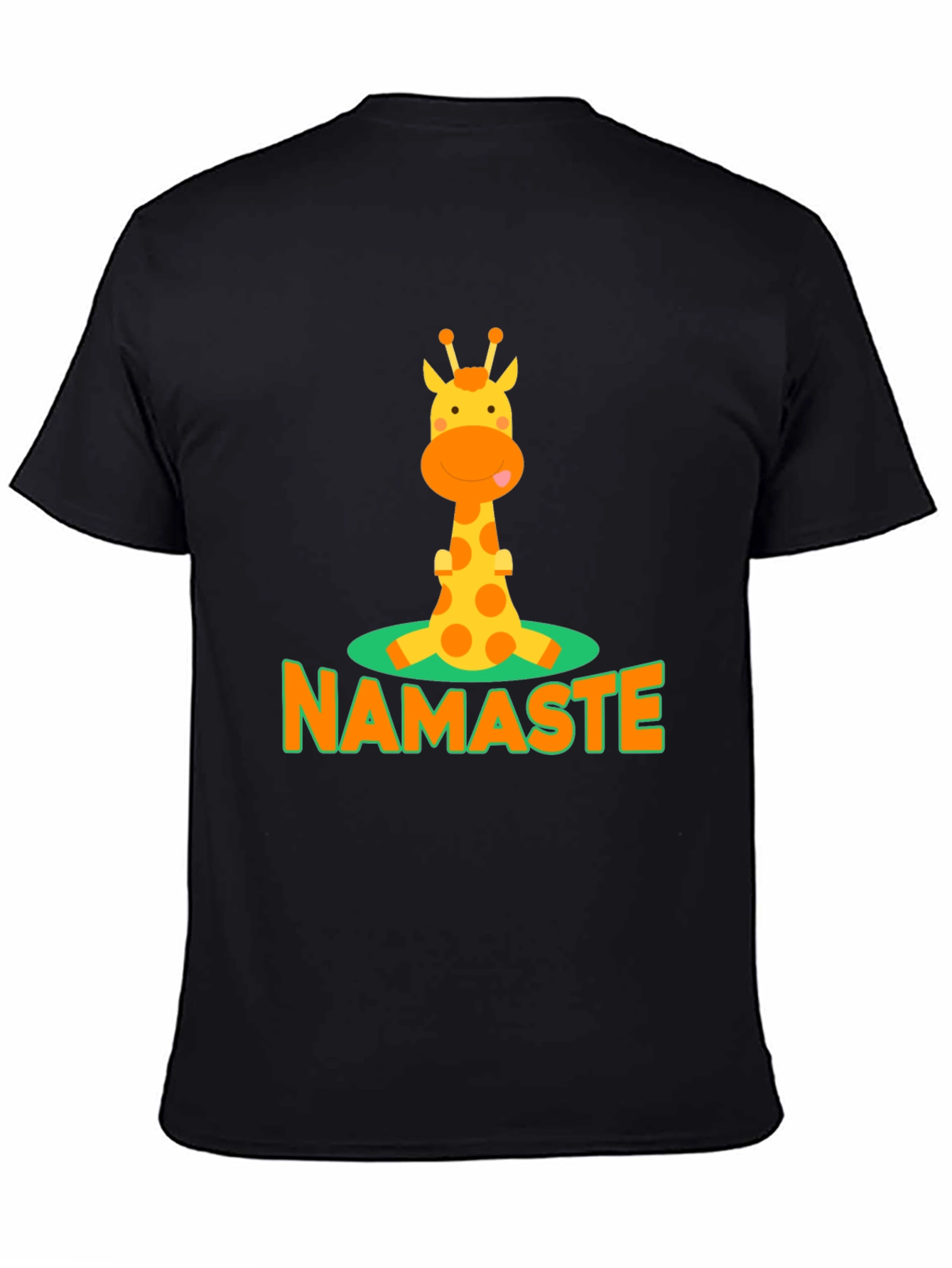 Namaste Giraffe Graphic T-Shirt