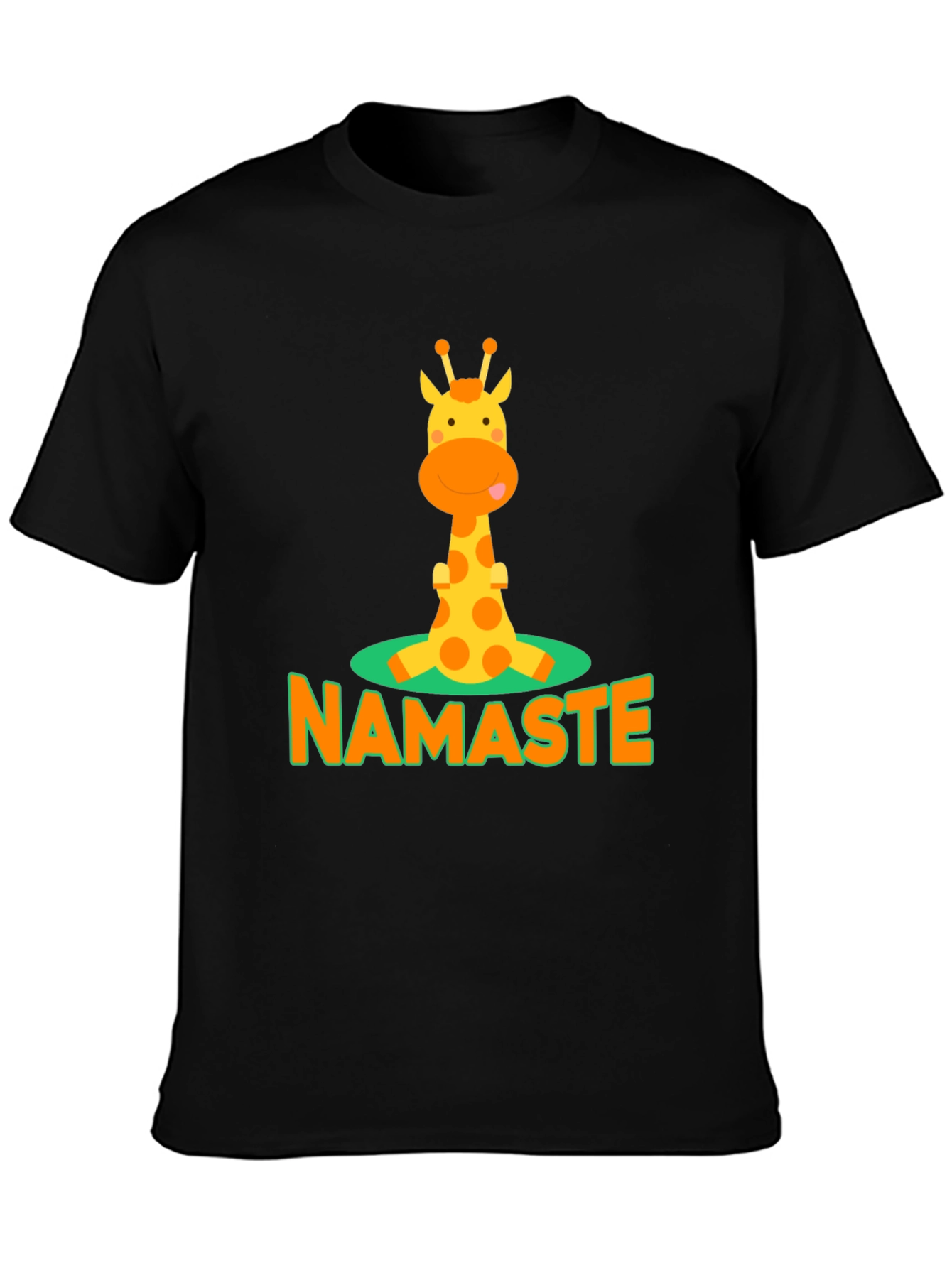 Namaste Giraffe Graphic T-Shirt