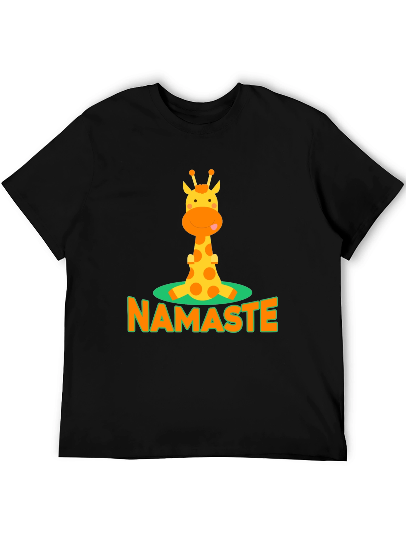 Namaste Giraffe Graphic T-Shirt