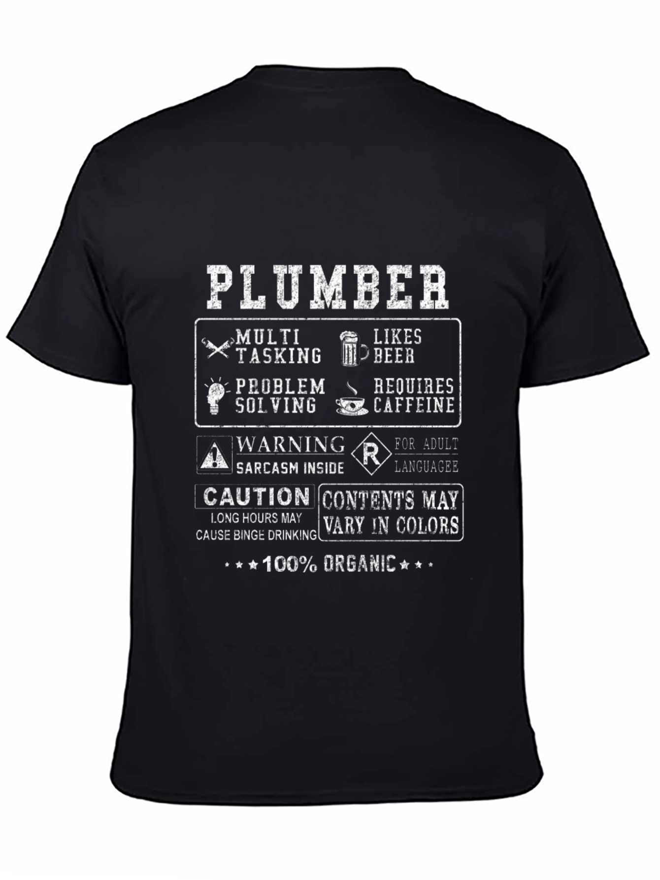 Plumber Humor T-Shirt - 100% Organic