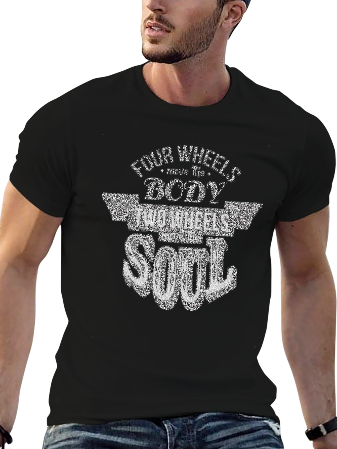 Four Wheels Body Two Wheels Soul T-Shirt