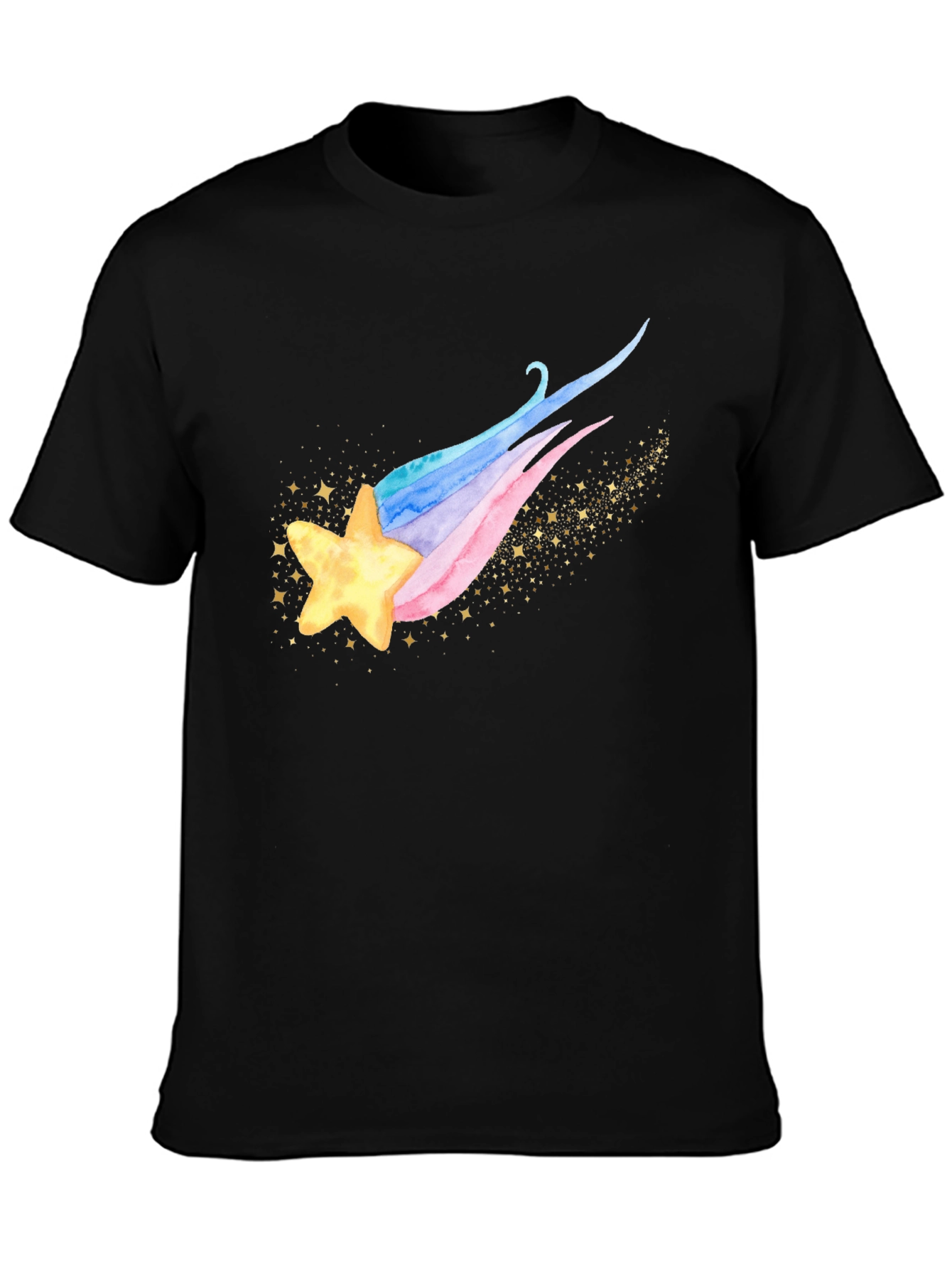 Shooting Star Graphic Tee - Trendy Celestial Design