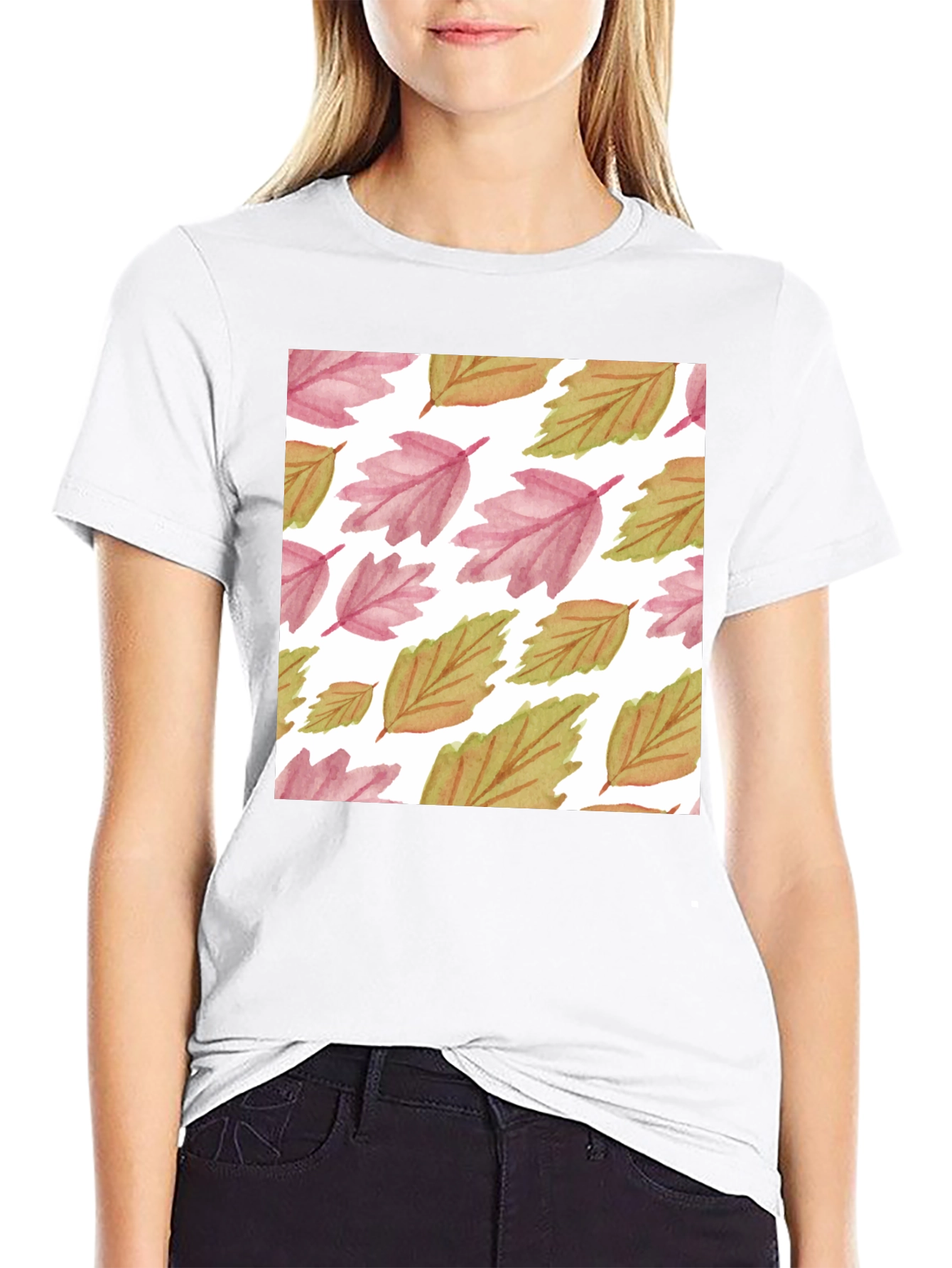 Autumn Leaves Pattern T-Shirt
