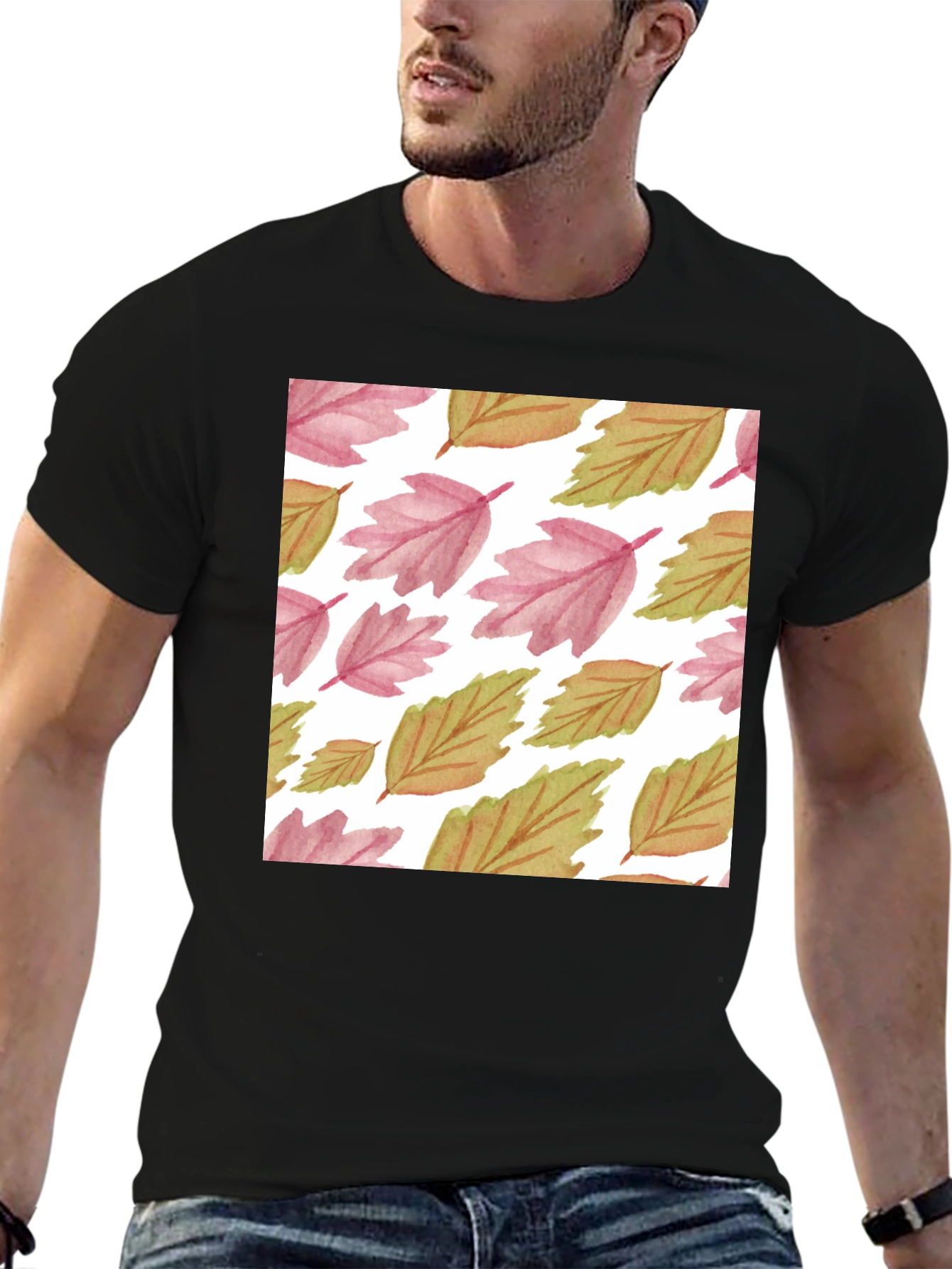 Autumn Leaves Pattern T-Shirt