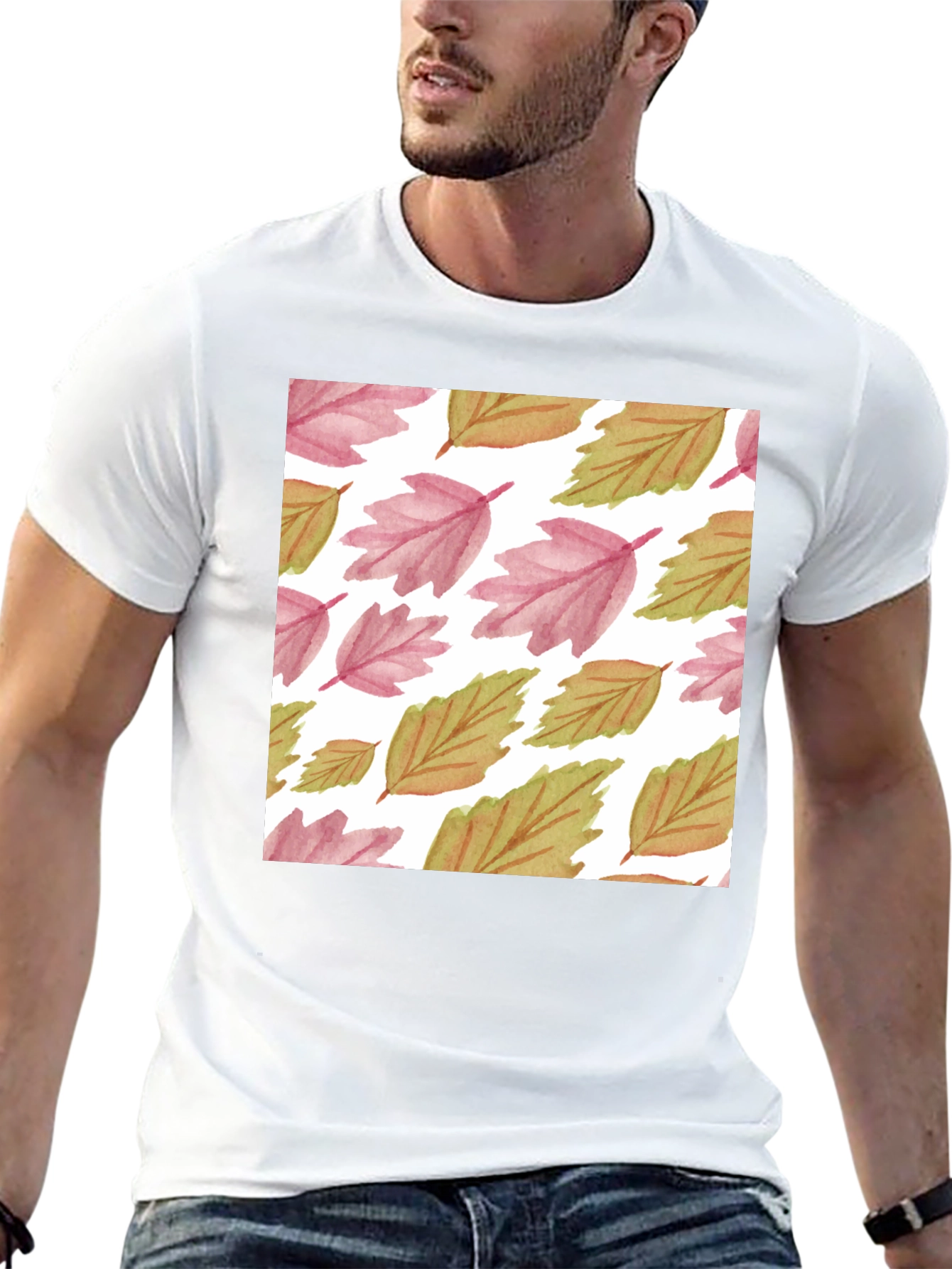 Autumn Leaves Pattern T-Shirt