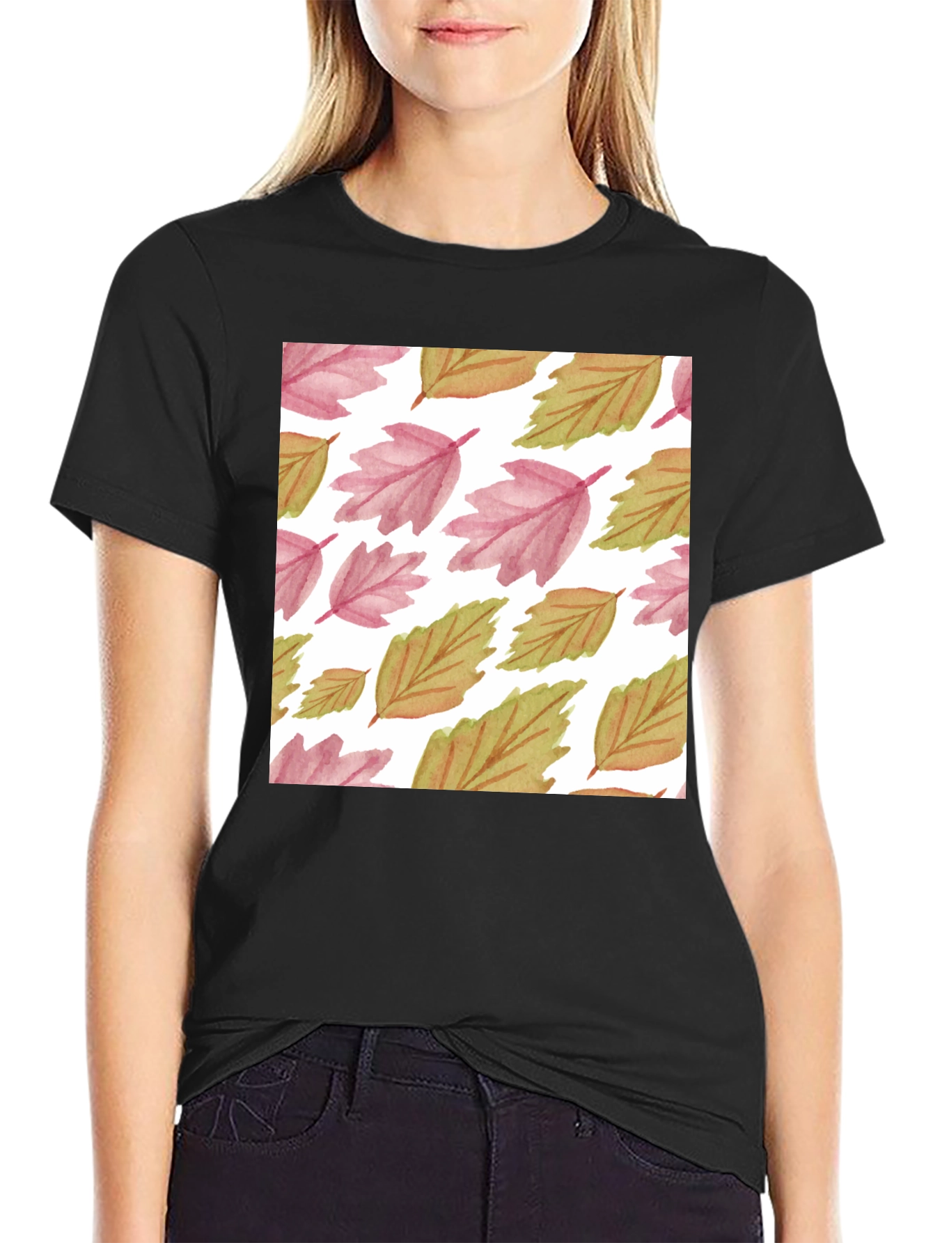 Autumn Leaves Pattern T-Shirt