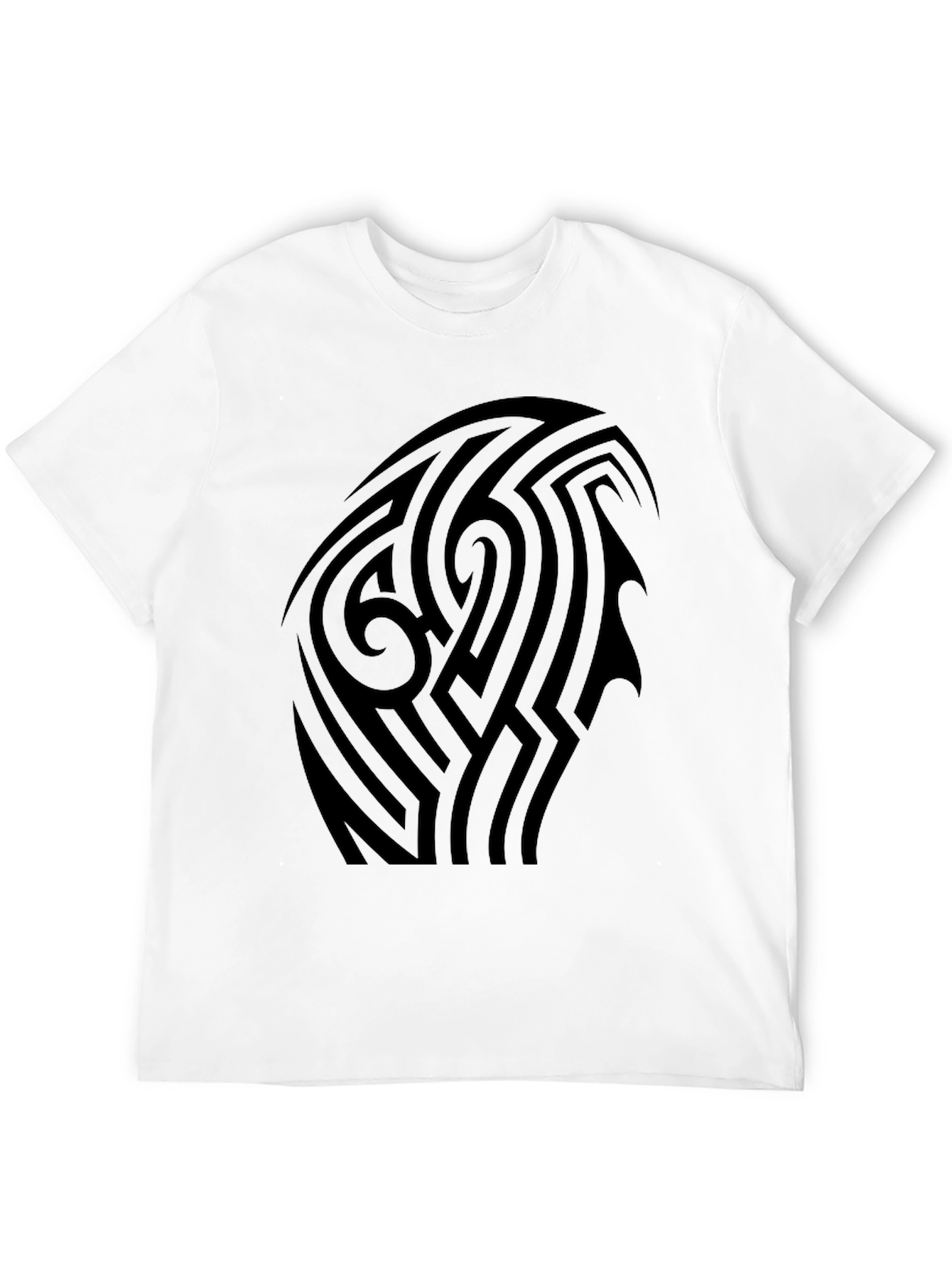 Tribal Tattoo Graphic Black T-Shirt