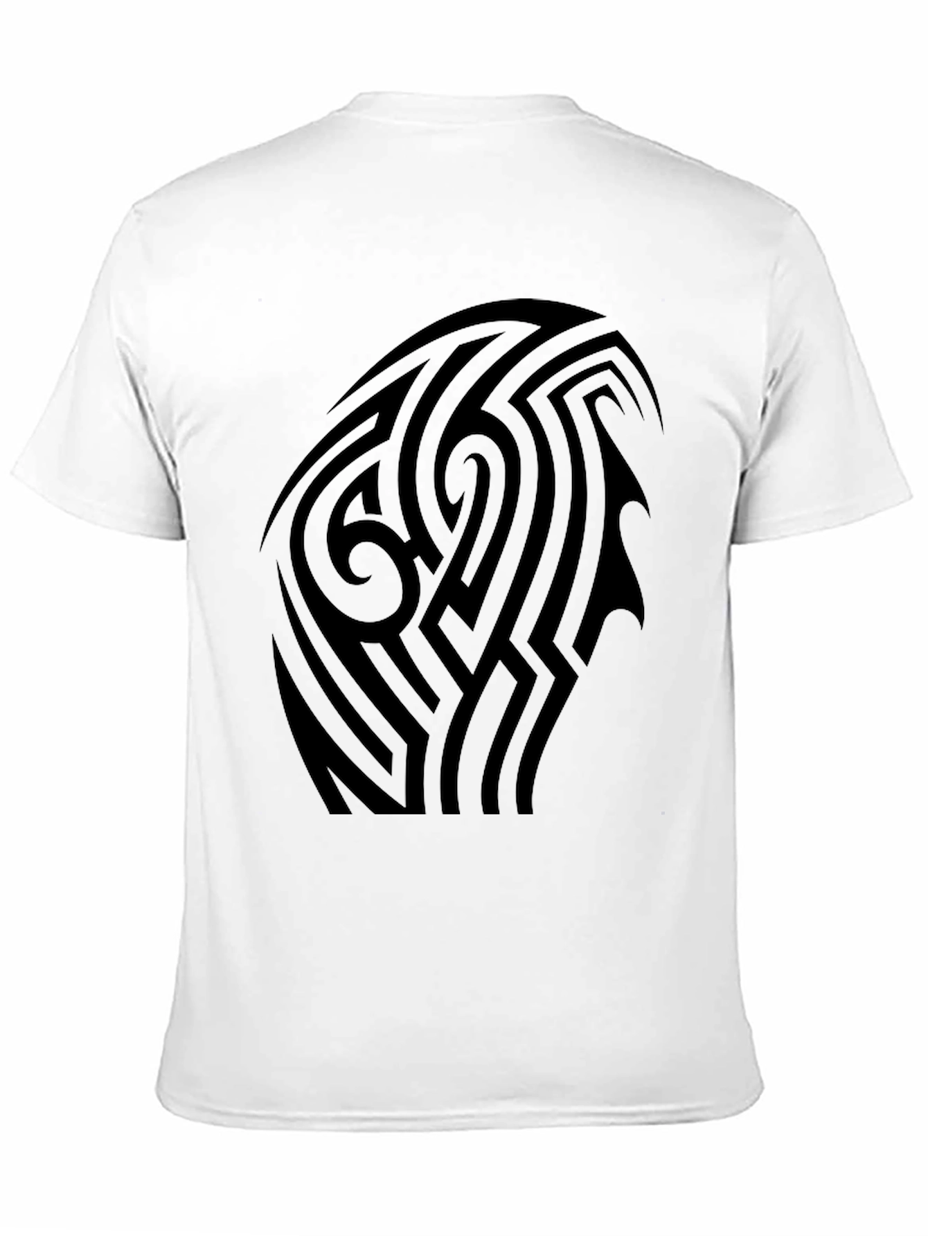 Tribal Tattoo Graphic Black T-Shirt