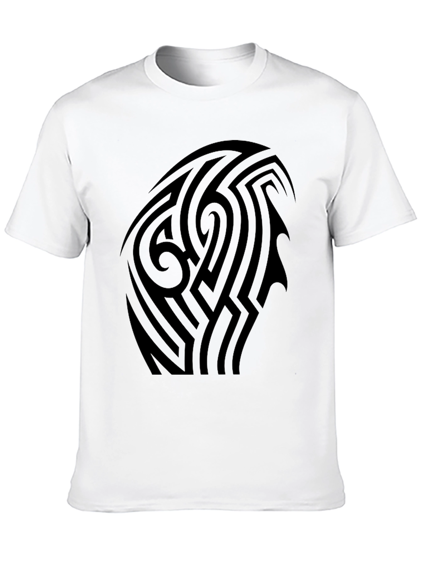 Tribal Tattoo Graphic Black T-Shirt