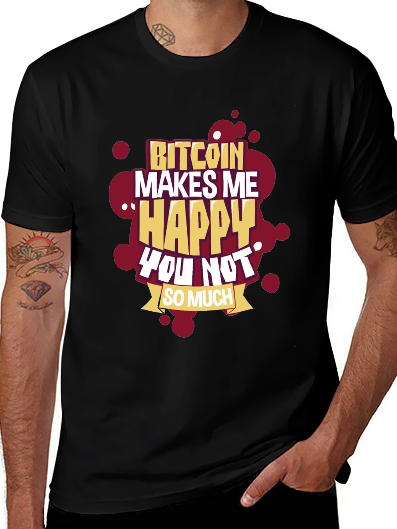 Bitcoin Makes Me Happy T-Shirt