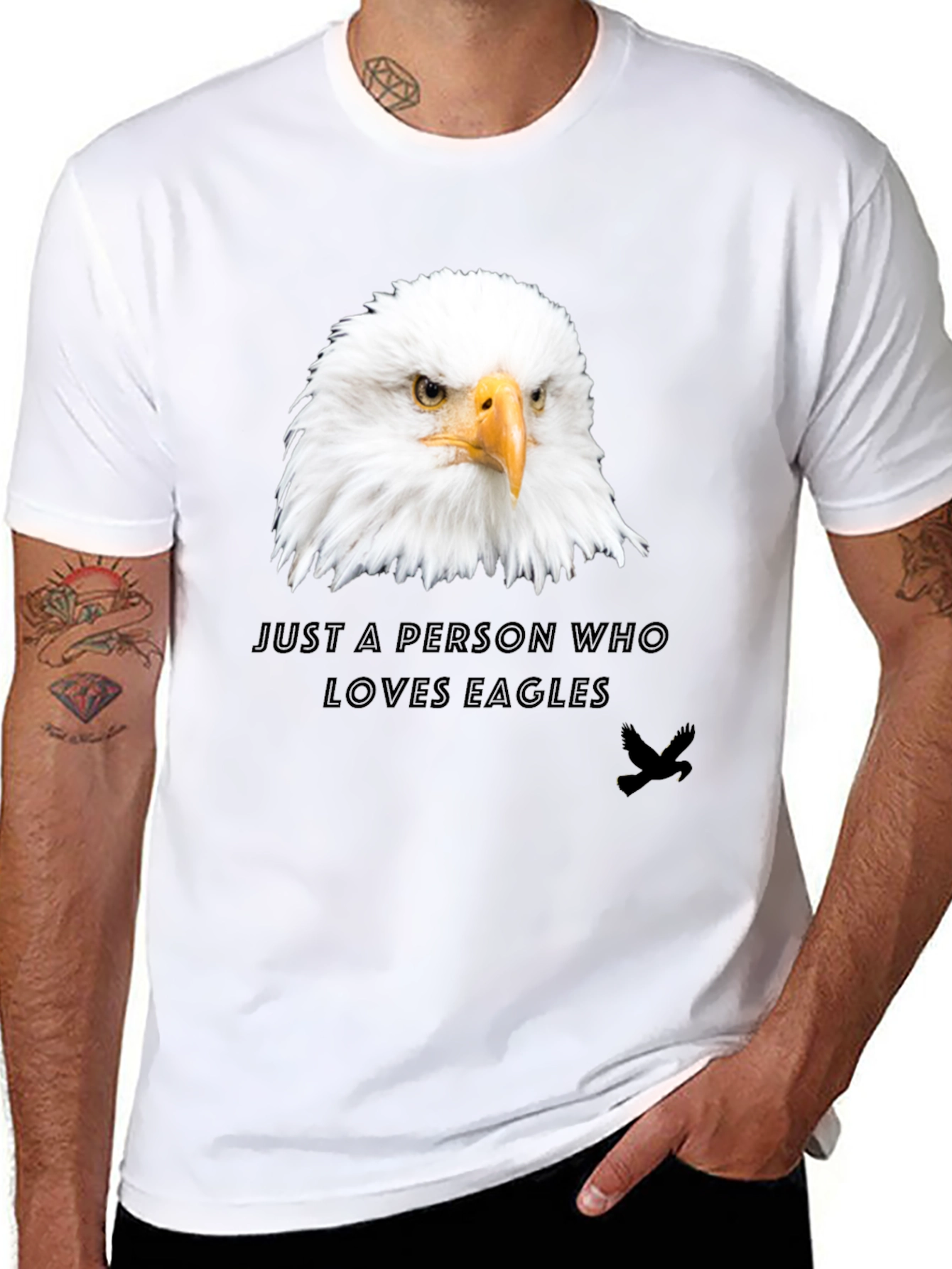 Eagle Lover T-Shirt - Mens Black Tee