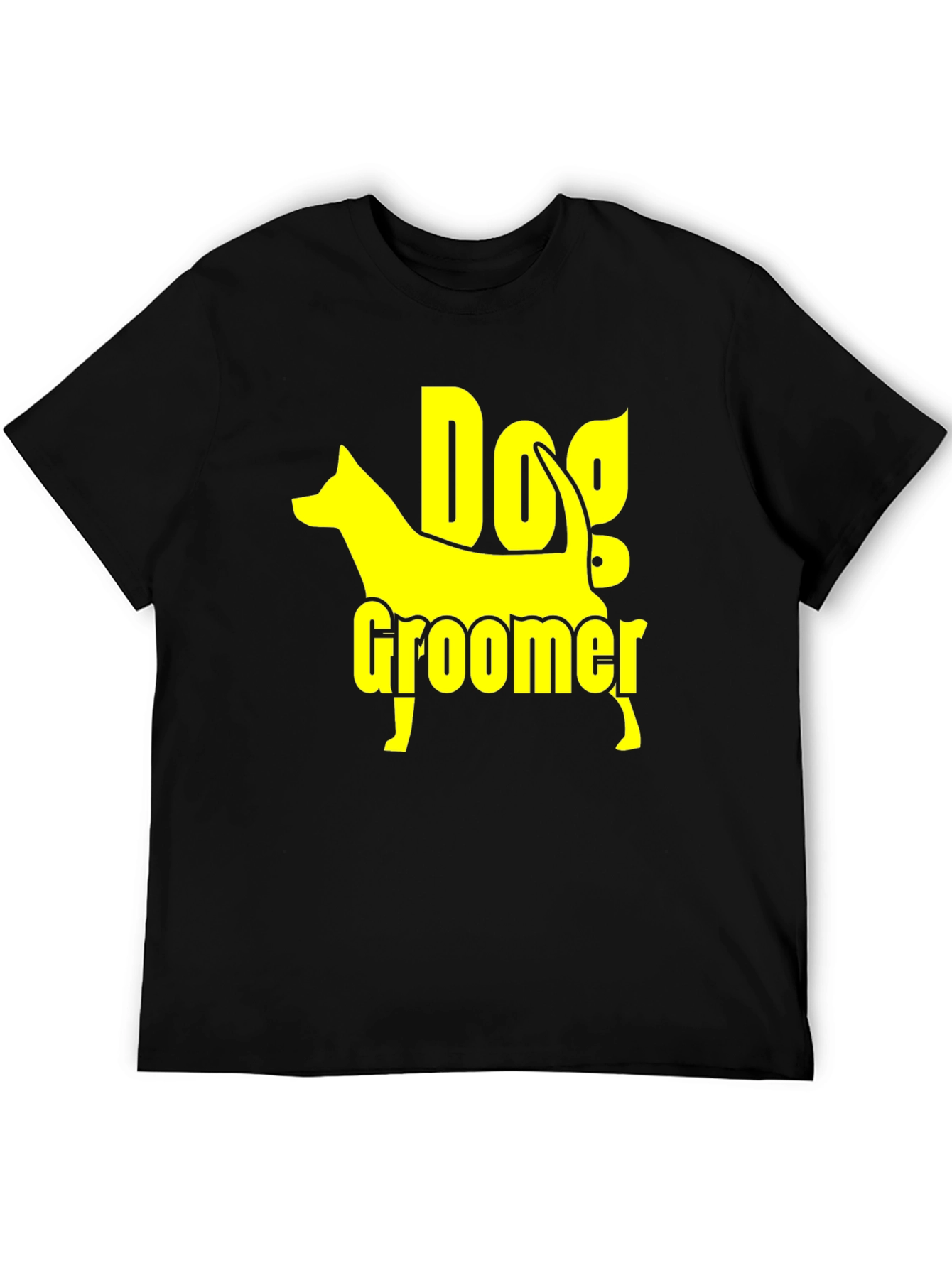Dog Groomer T-Shirt - Black Cotton Graphic Tee