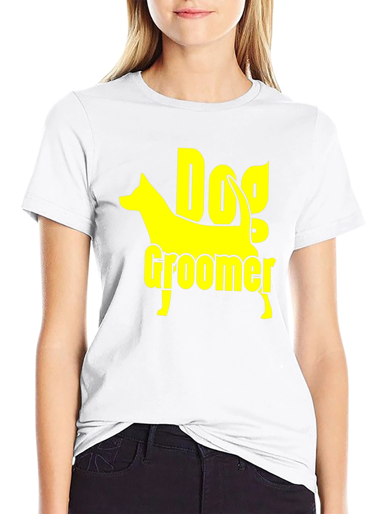 Dog Groomer T-Shirt - Black Cotton Graphic Tee