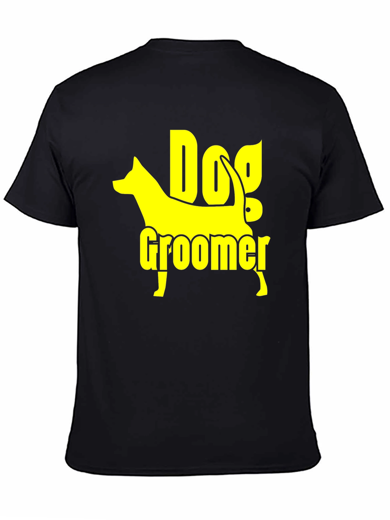 Dog Groomer T-Shirt - Black Cotton Graphic Tee