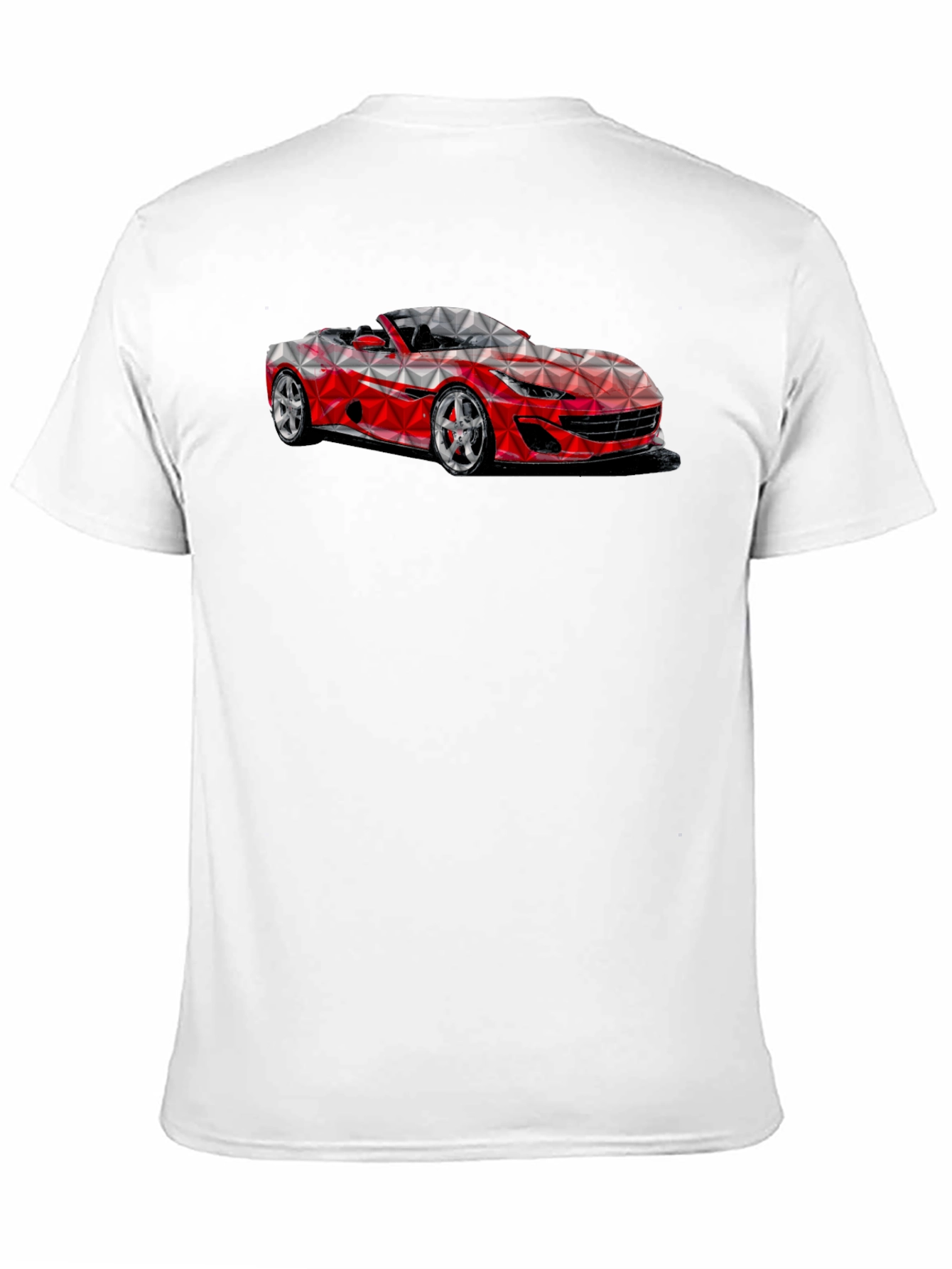Geometric Sports Car Graphic T-Shirt