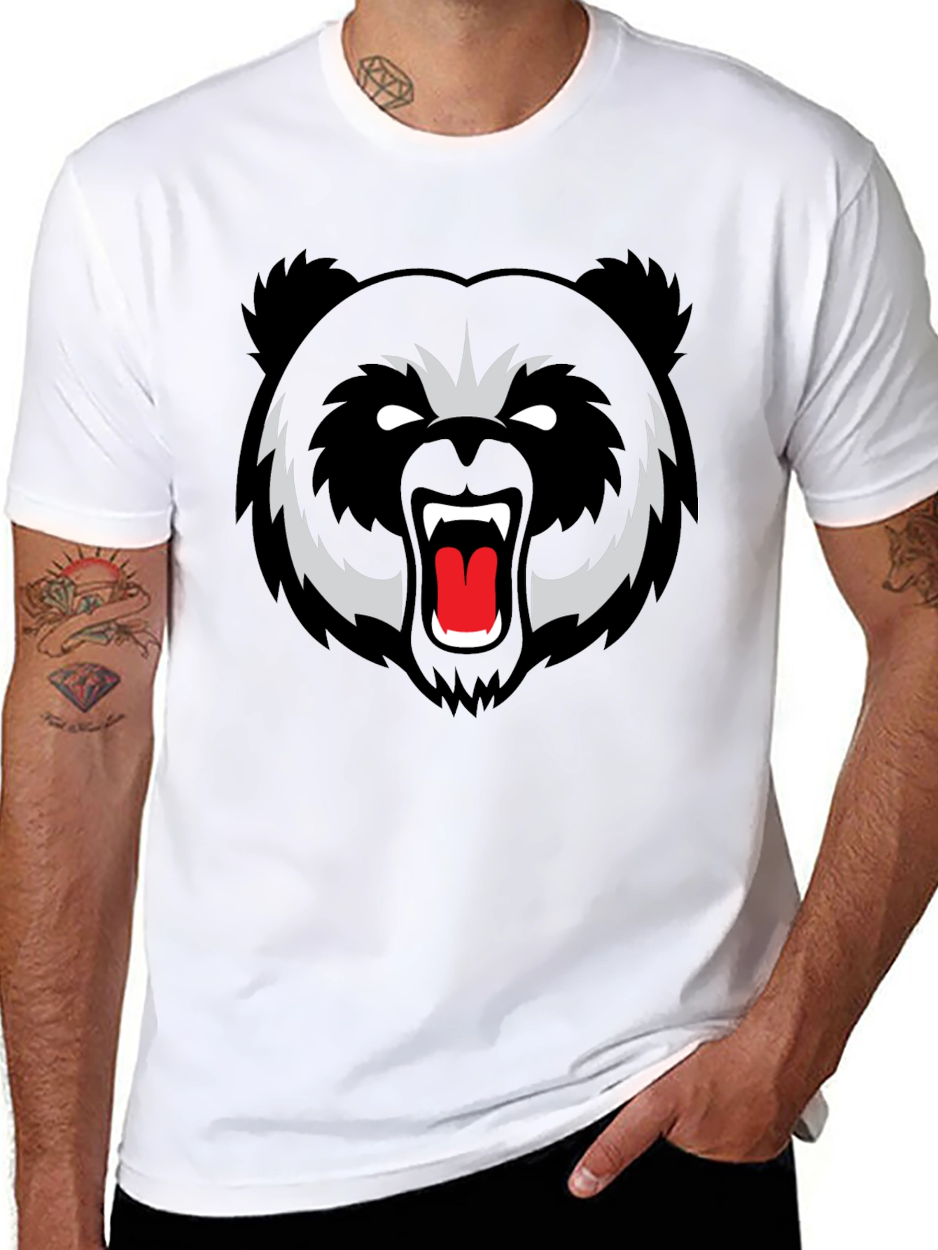 Black Bear Graphic Tee - Fierce Style