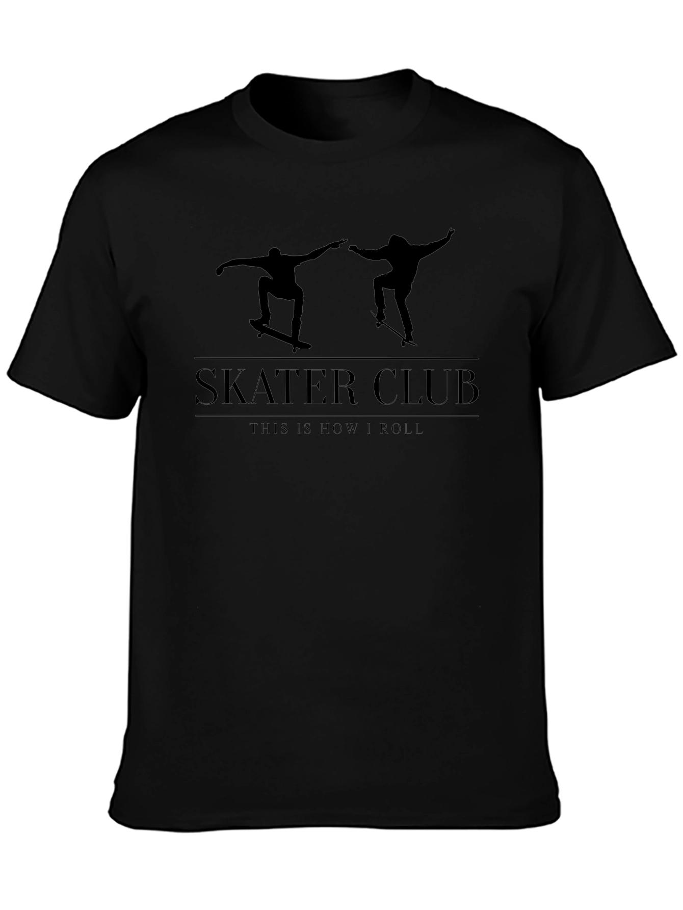 Skater Club Black Graphic Tee