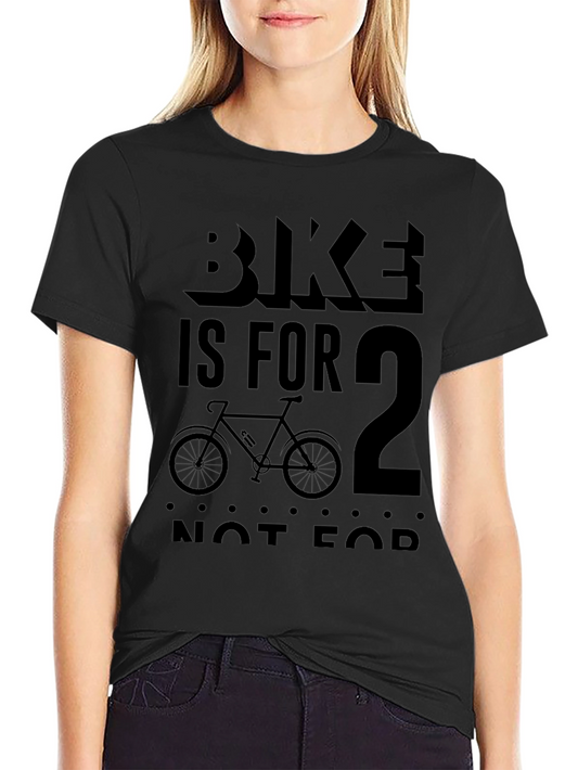 Bike Is For Two T-Shirt - Black Graphic Tee