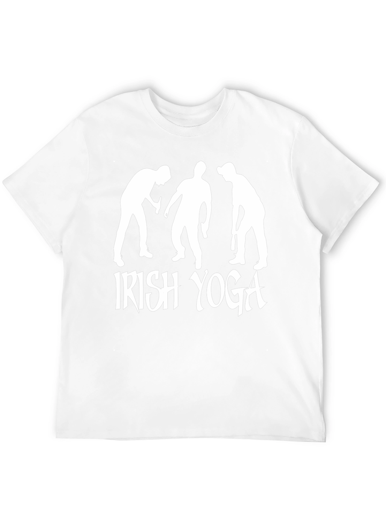 Irish Yoga Black T-Shirt Novelty Graphic Tee