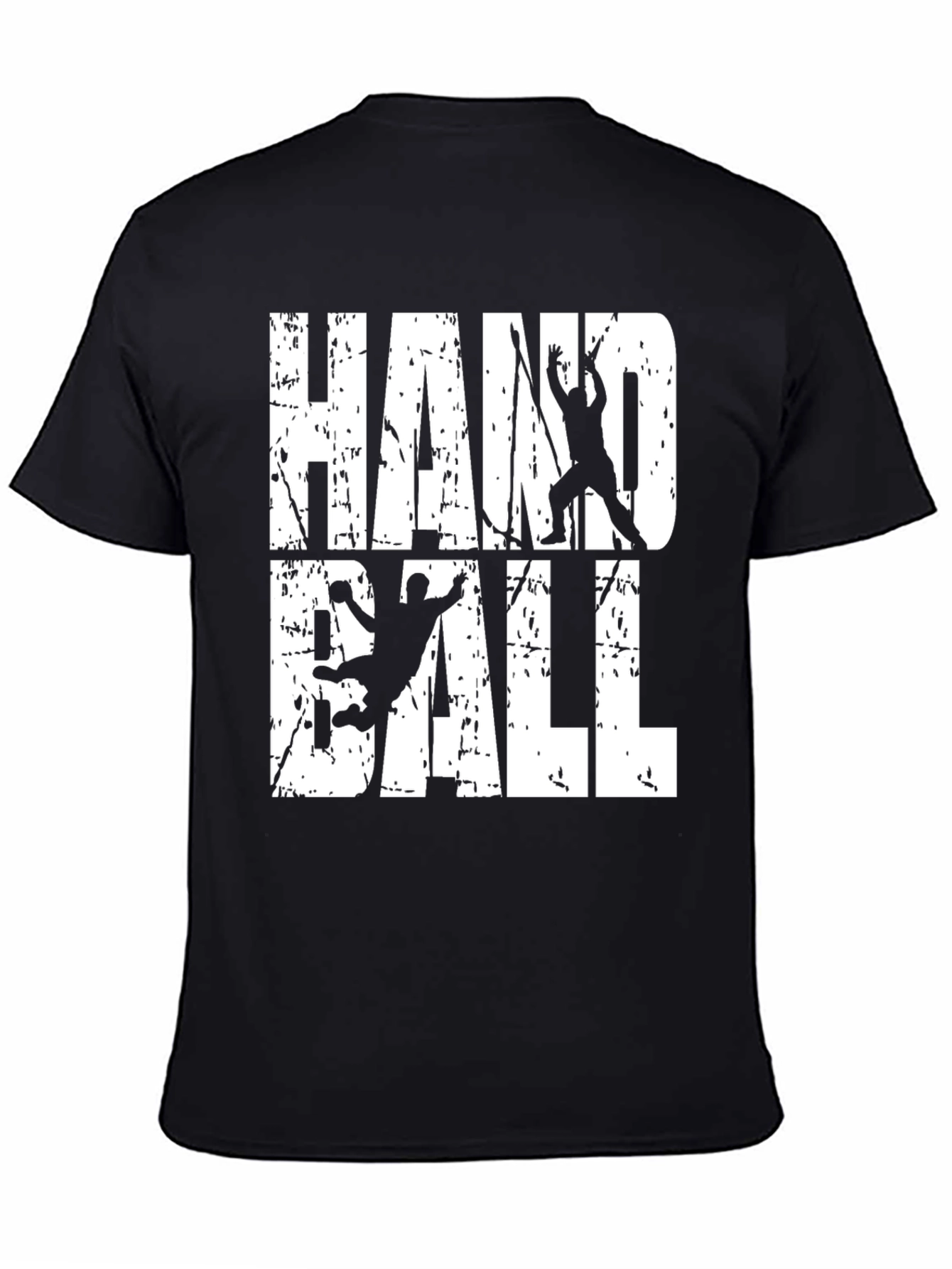 Handball Graphic T-Shirt | Black Casual Tee