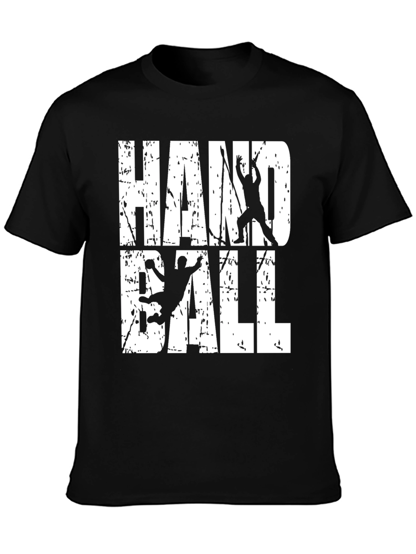 Handball Graphic T-Shirt | Black Casual Tee