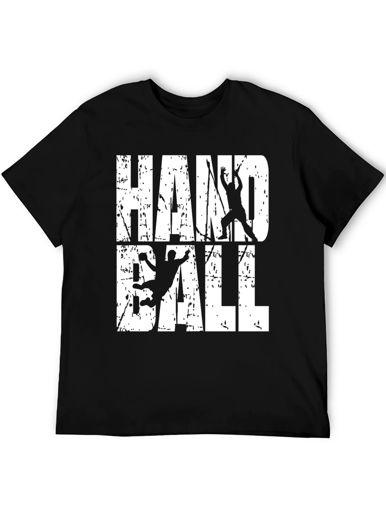 Handball Graphic T-Shirt | Black Casual Tee