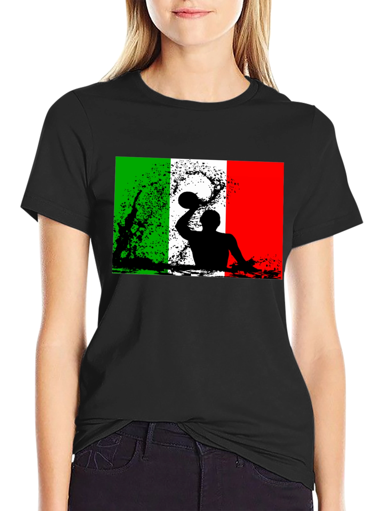 Italy Water Polo T-Shirt - Italian Flag Design