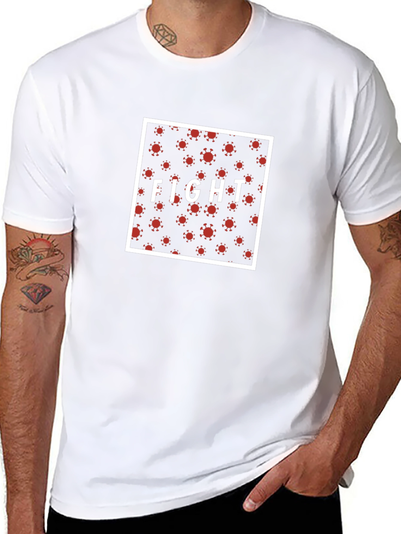 Fight the Virus Black T-Shirt