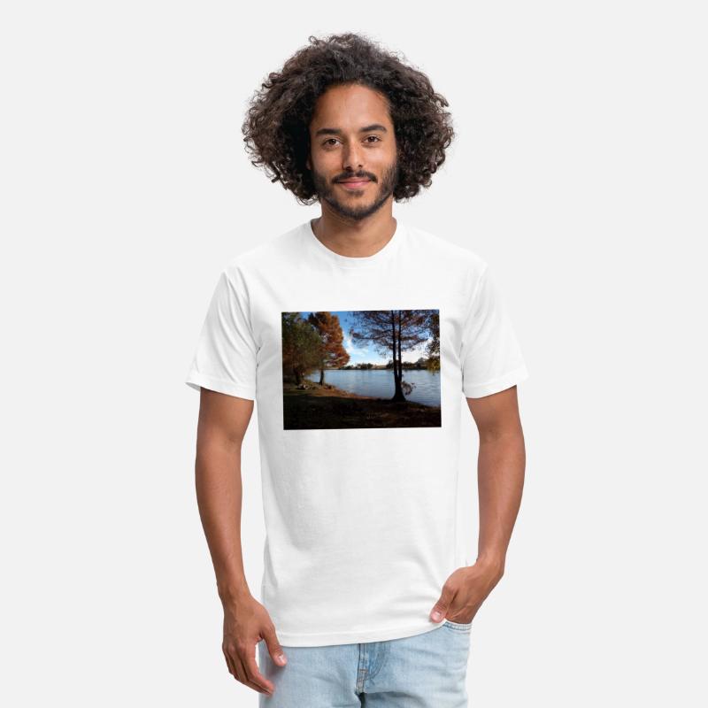 Fall colors along the lake shore