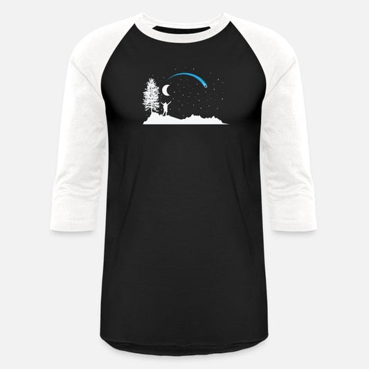 Falling Star with Moon in the Sky