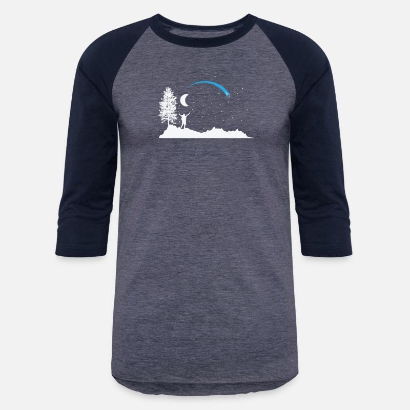 Falling Star with Moon in the Sky