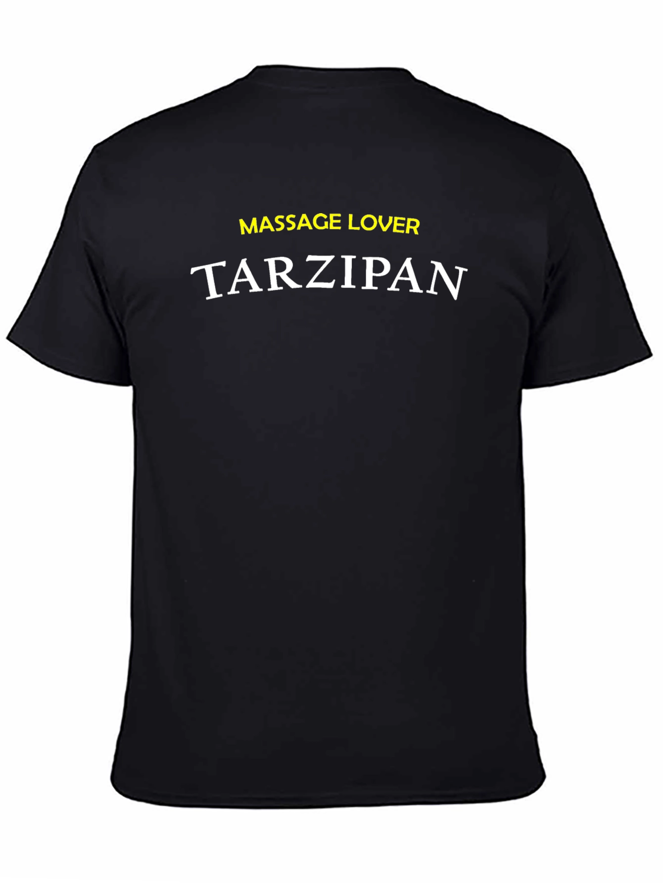 Massage Lover Tarzipan Black Graphic Tee