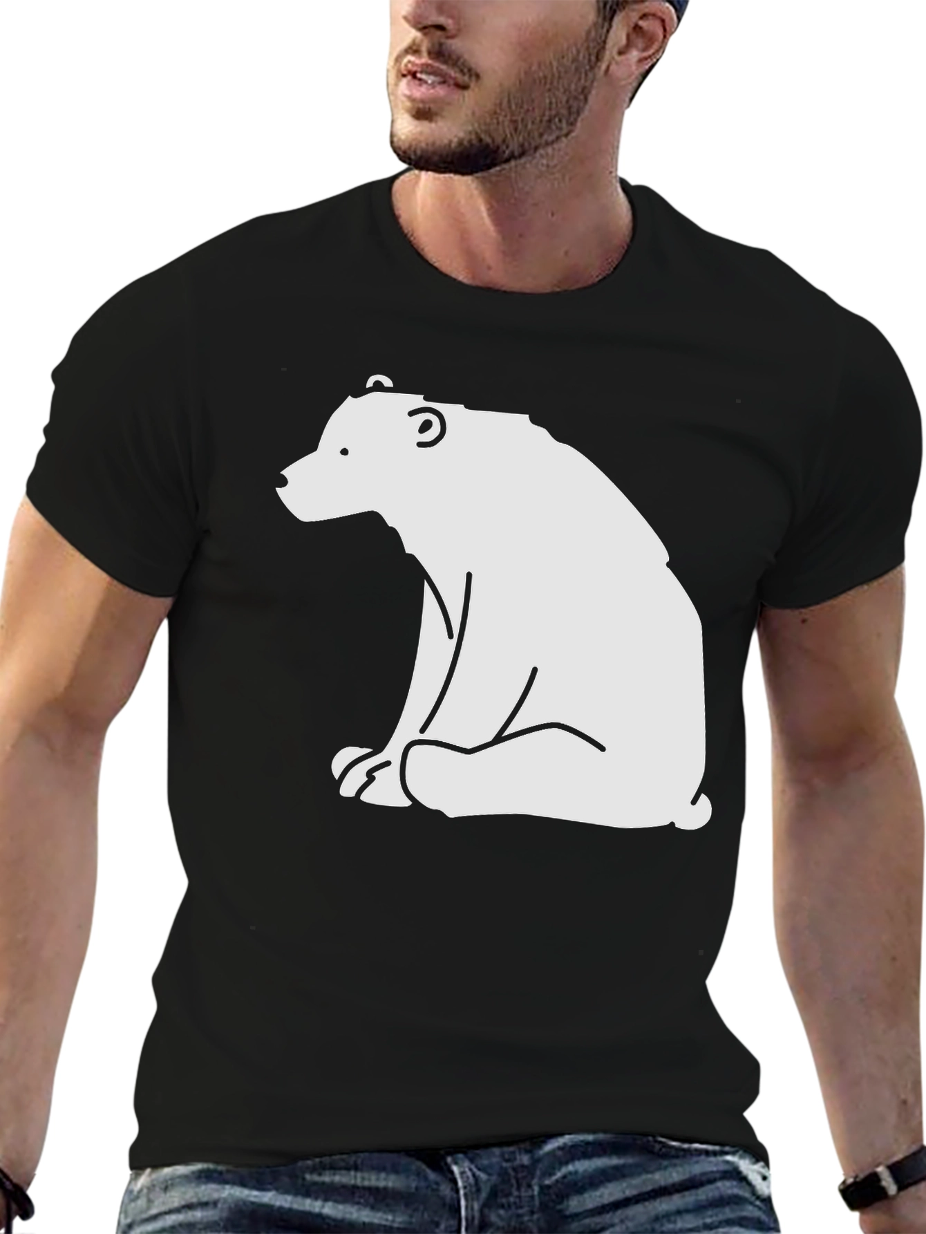 Bear Graphic T-Shirt - Casual Style