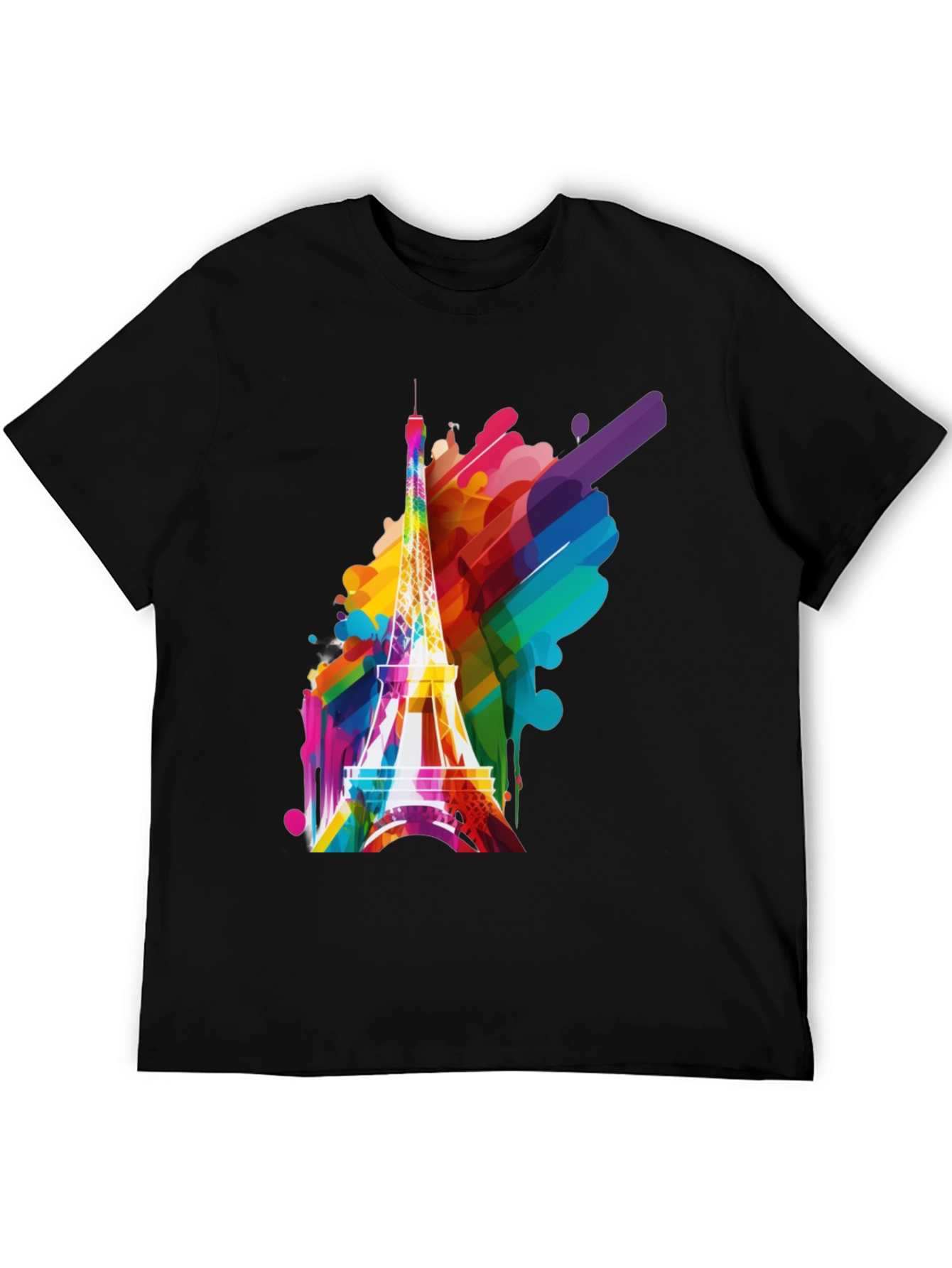 Paris Rainbow Eiffel Tower T-Shirt