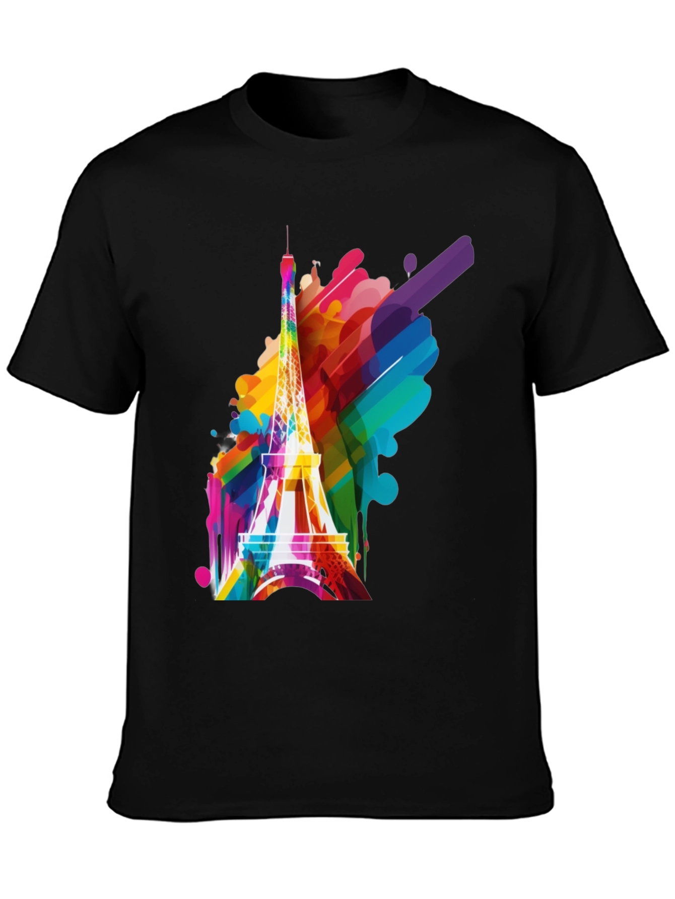 Paris Rainbow Eiffel Tower T-Shirt