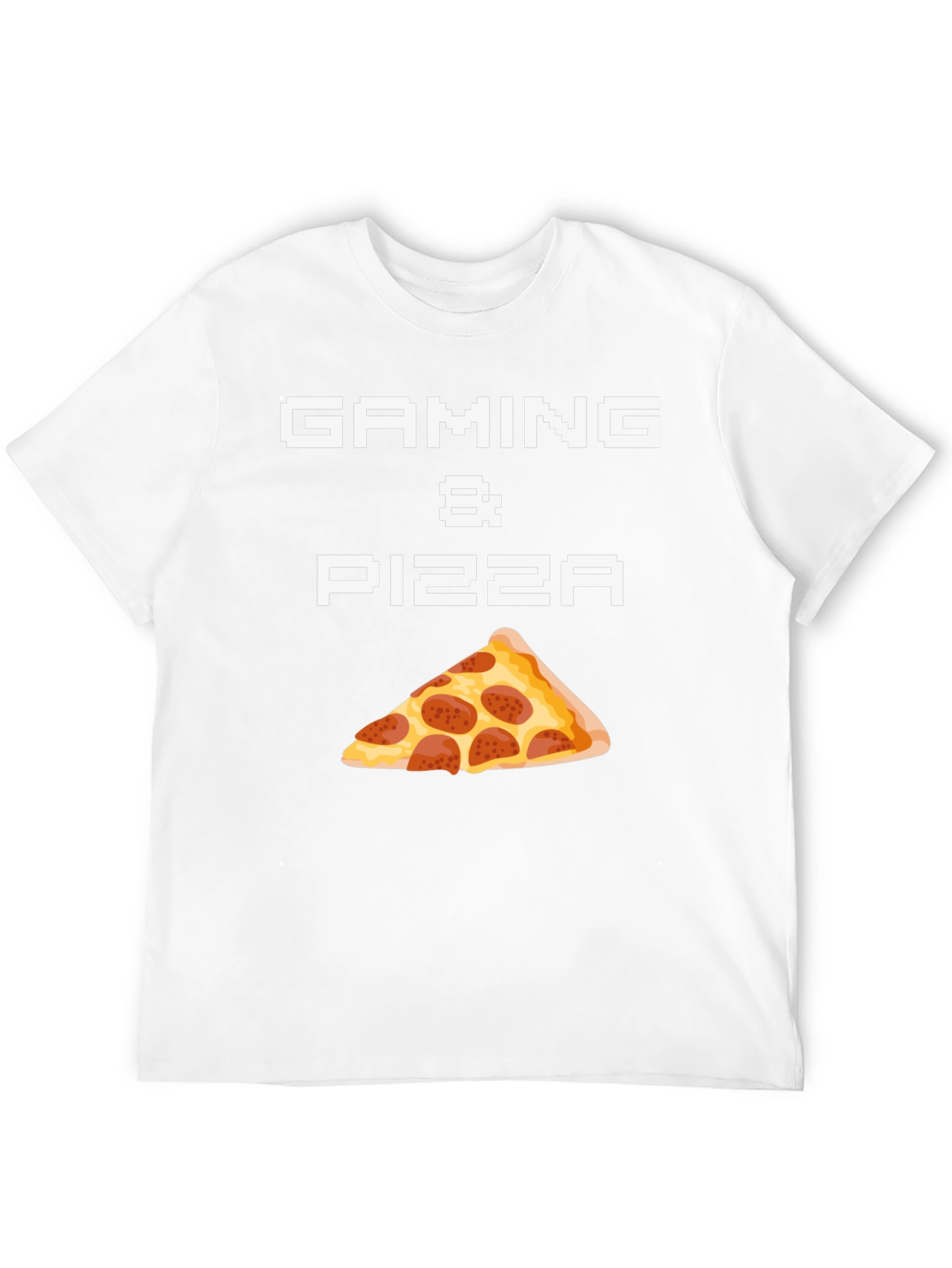 Gaming & Pizza Graphic T-Shirt - Gamer Foodie Tee