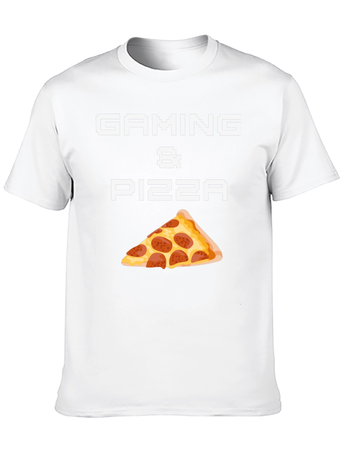Gaming & Pizza Graphic T-Shirt - Gamer Foodie Tee