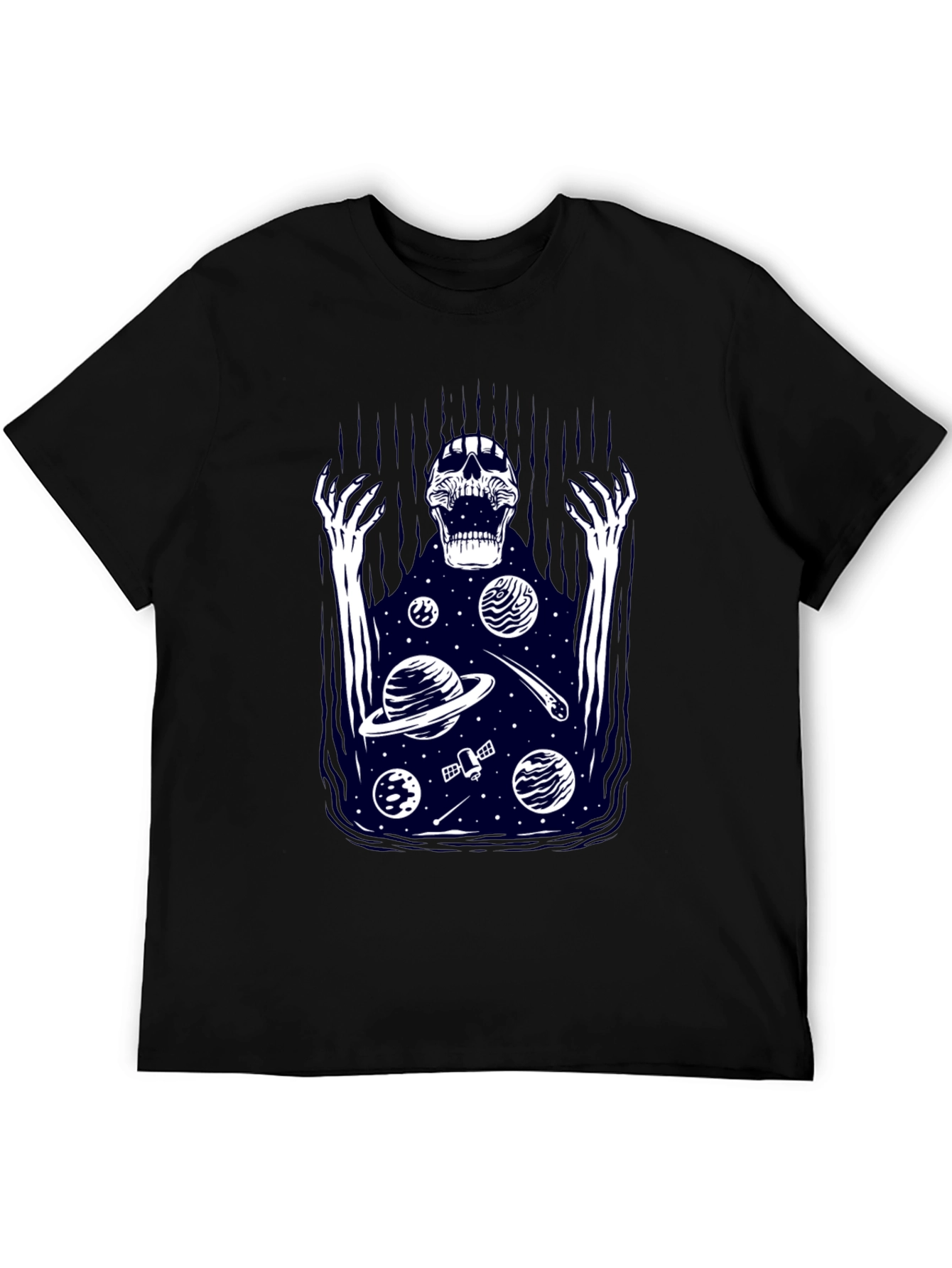 Cosmic Skeleton Graphic T-Shirt