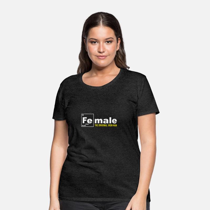 Female The Original Iron Man Funny Periodic Table