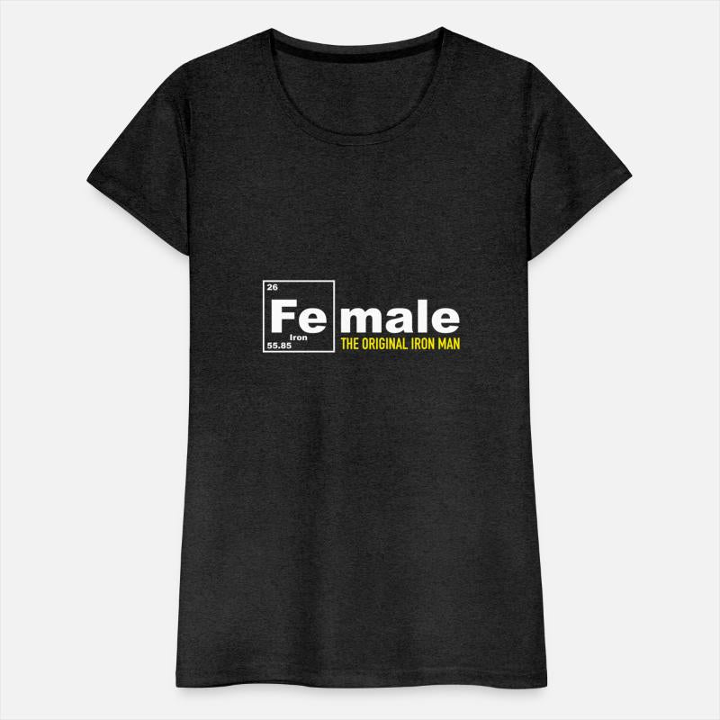 Female The Original Iron Man Funny Periodic Table