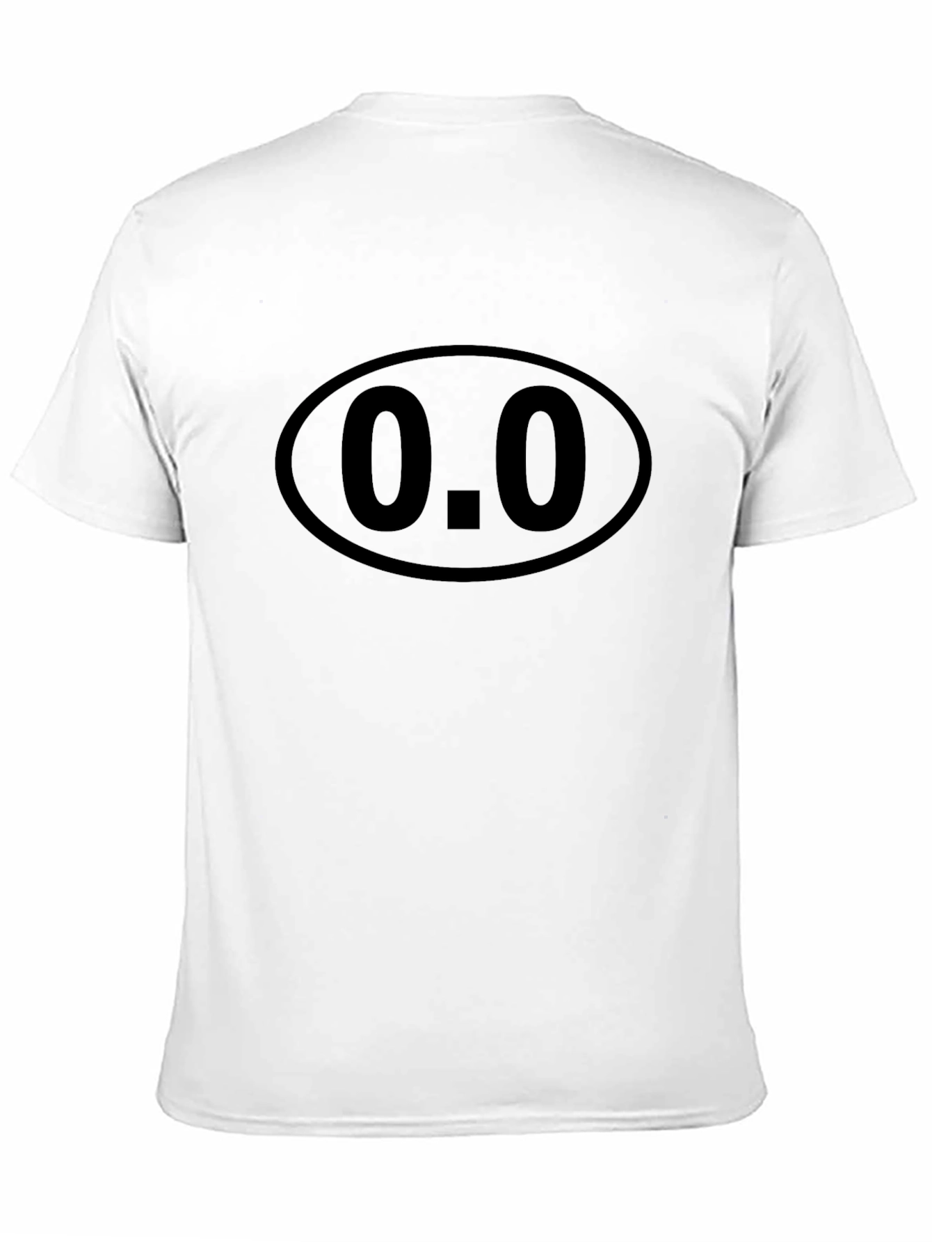 Black Graphic Tee - Oval 0.0 Design