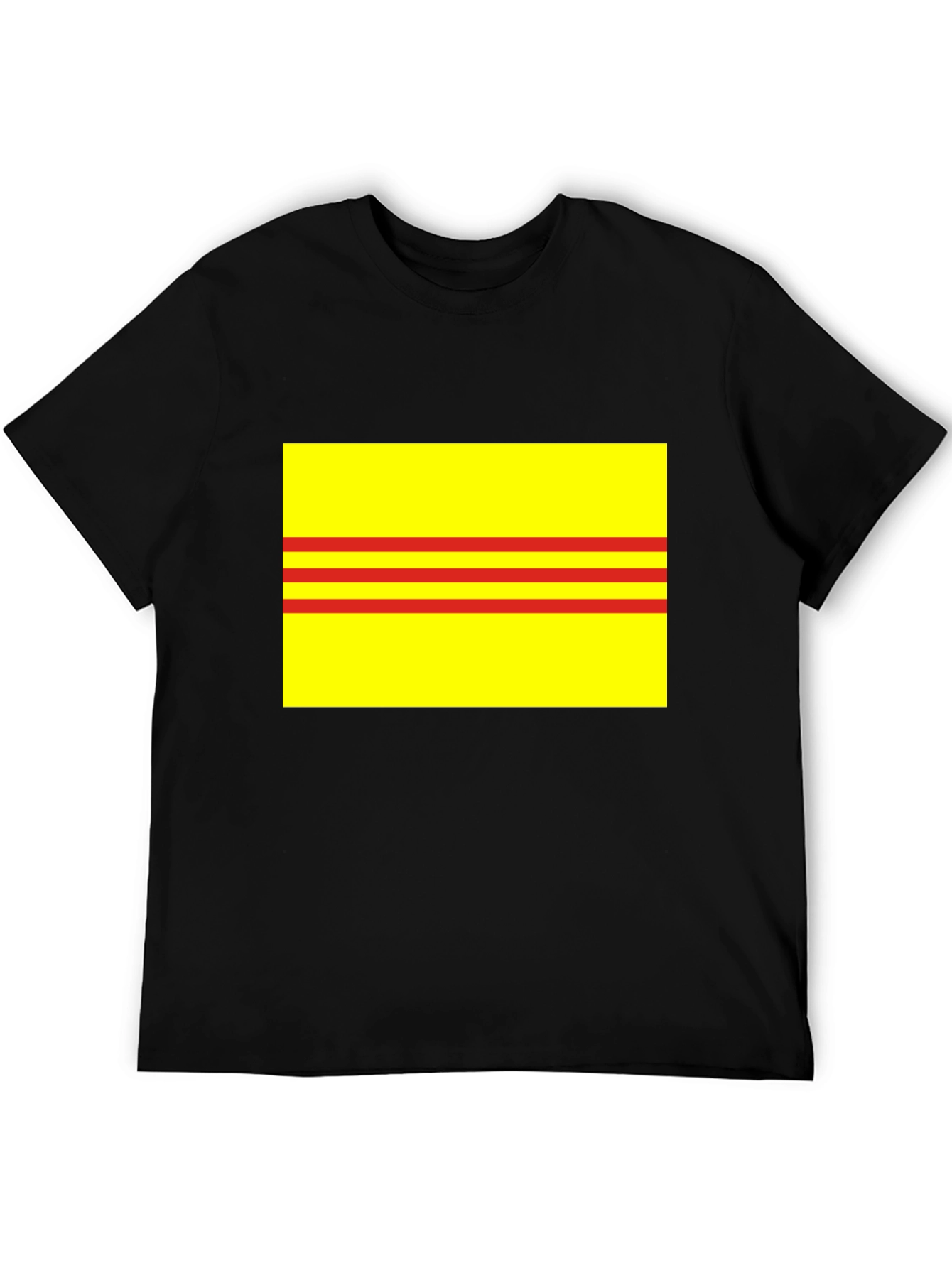 Yellow and Red Striped T-Shirt