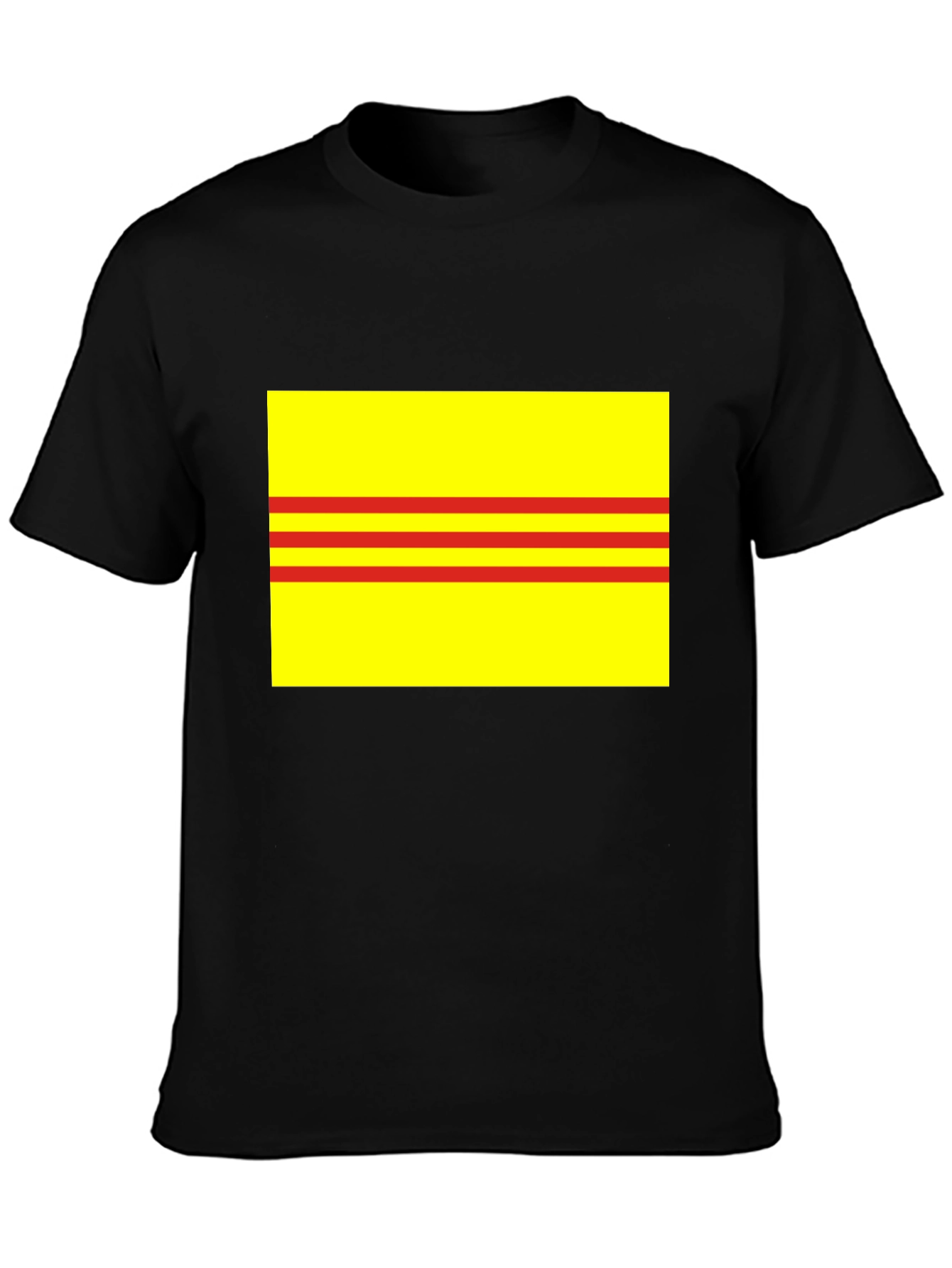 Yellow and Red Striped T-Shirt