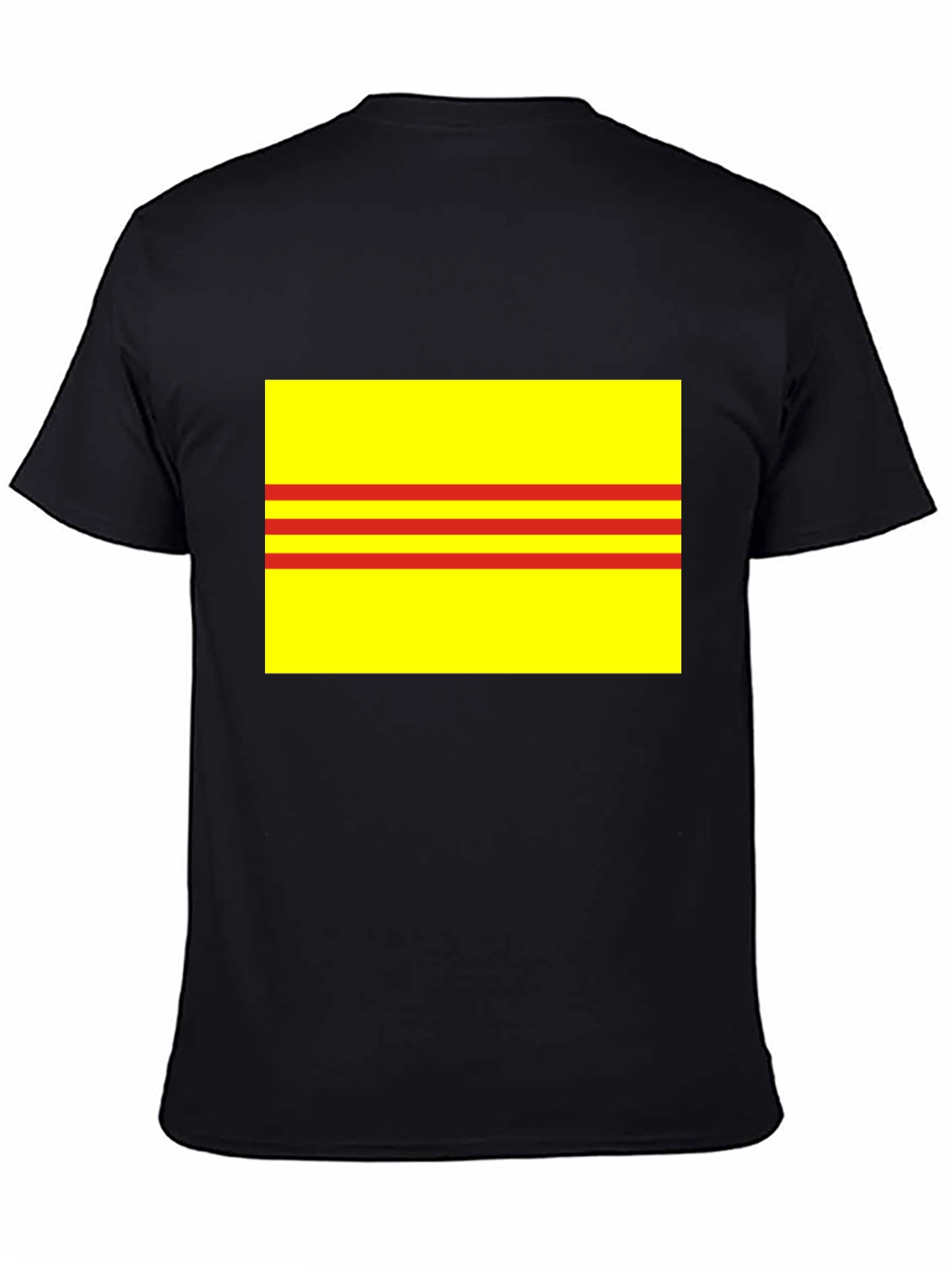 Yellow and Red Striped T-Shirt