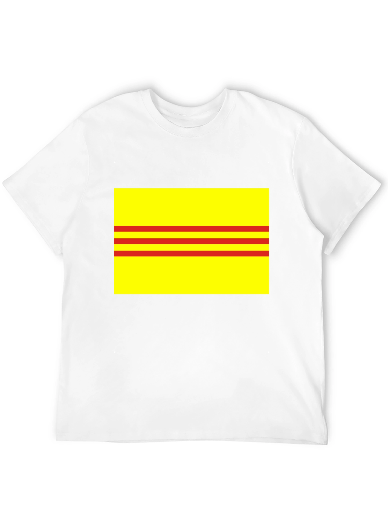 Yellow and Red Striped T-Shirt